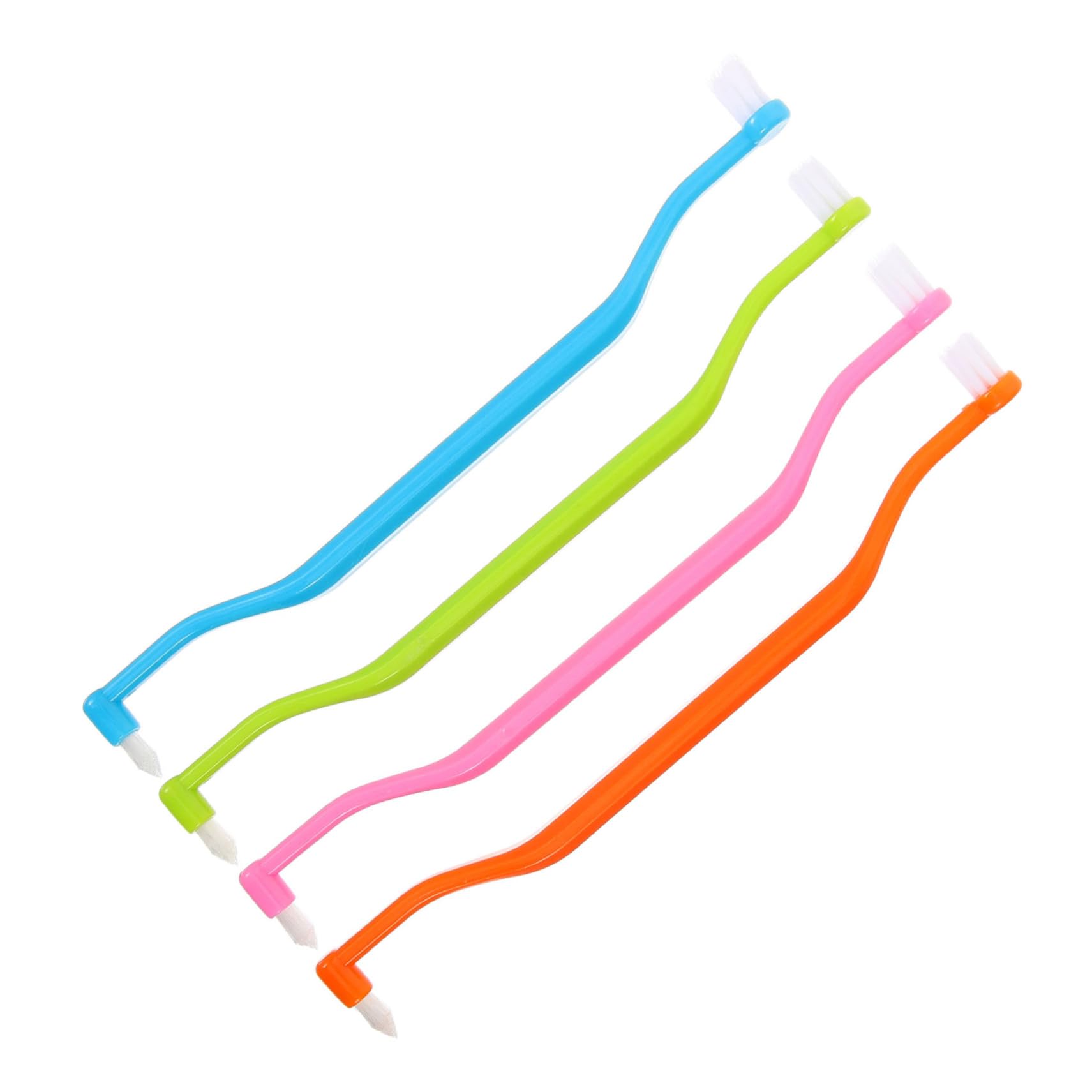Beavorty 20 Pz Spazzolino Da Denti A Doppia Testa Spazzolini Da Denti Portatili Dente A Doppia Testa Spazzolini Conici Resistenti All'Usura Accessori Interspazio Spazzolino A Ciuffo A
