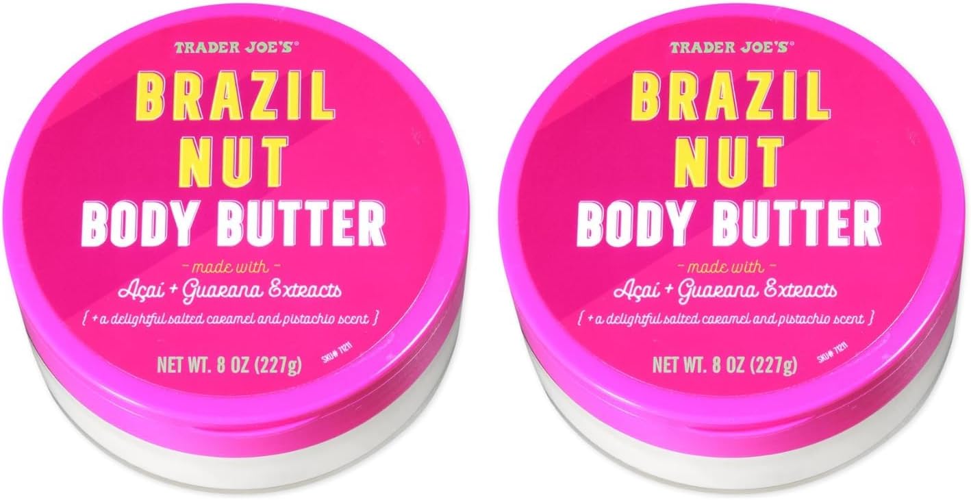 Trader Joe's Brazil Nut Body Butter 227g 8 oz Pack of 2