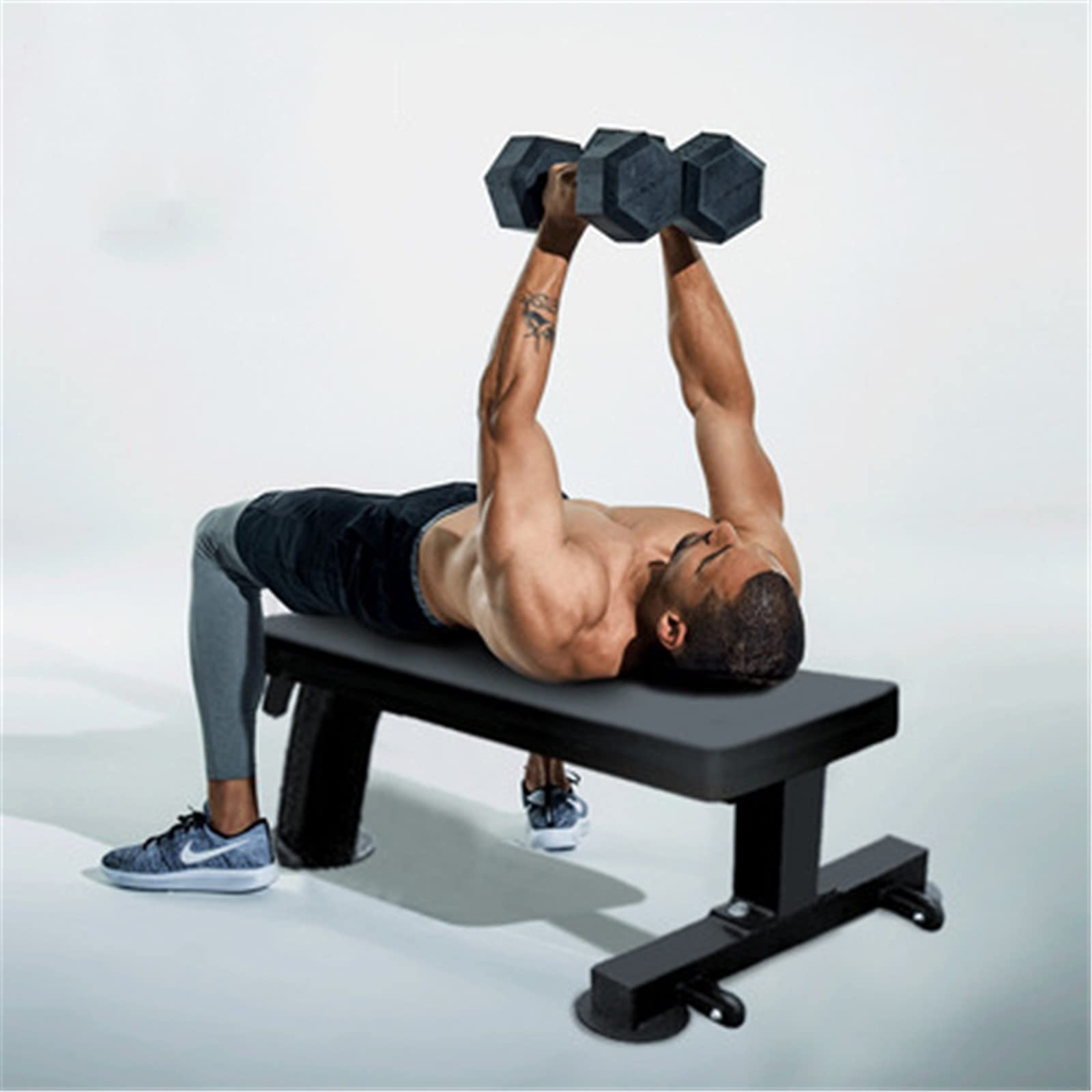 Panca Pesi Regolabile SPORTNOW - Panca Piana Per Palestra Casa, Acciaio 50x50mm, Portata 120kg - Foto 8