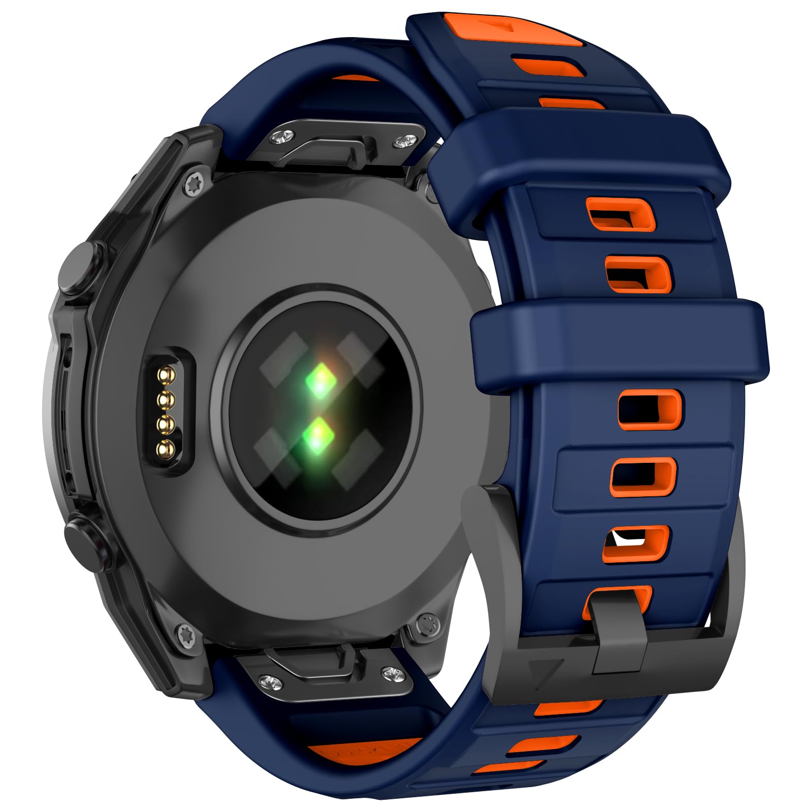 MYSNBKN 26mm Quick Fit Strap for Fenix 8 51mm/Fenix 7X Pro/Fenix 7X/Fenix 6X/Fenix 6X Pro/Fenix 5X/Fenix 5X Plus/Epix Pro 51mm/Fenix 3/Fenix 3 HR, Soft Silicone Replacement Band