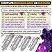 SKITCH Complete Skate Board for Kids 8-12 4-6-8-10 6-12 Year Old Beginner Girls Children Gift Set 22 Inch Penny Board Mini Cruiser Bearing Pink Skateboards Backpack Skate Tool (Purple Galaxy LED+)