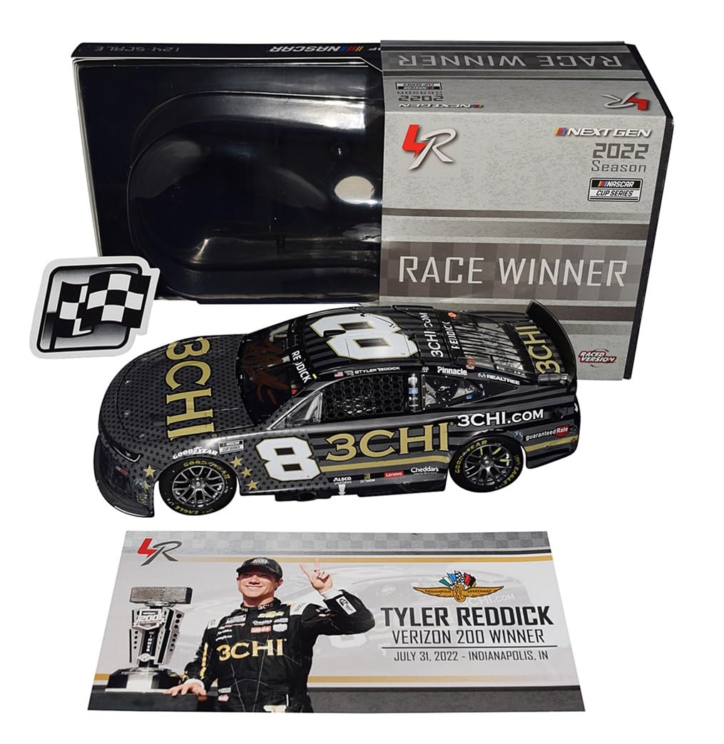 AUTOGRAPHED 2022 Tyler Reddick #8 RCR 3CHI Racing INDY ROAD COURSE