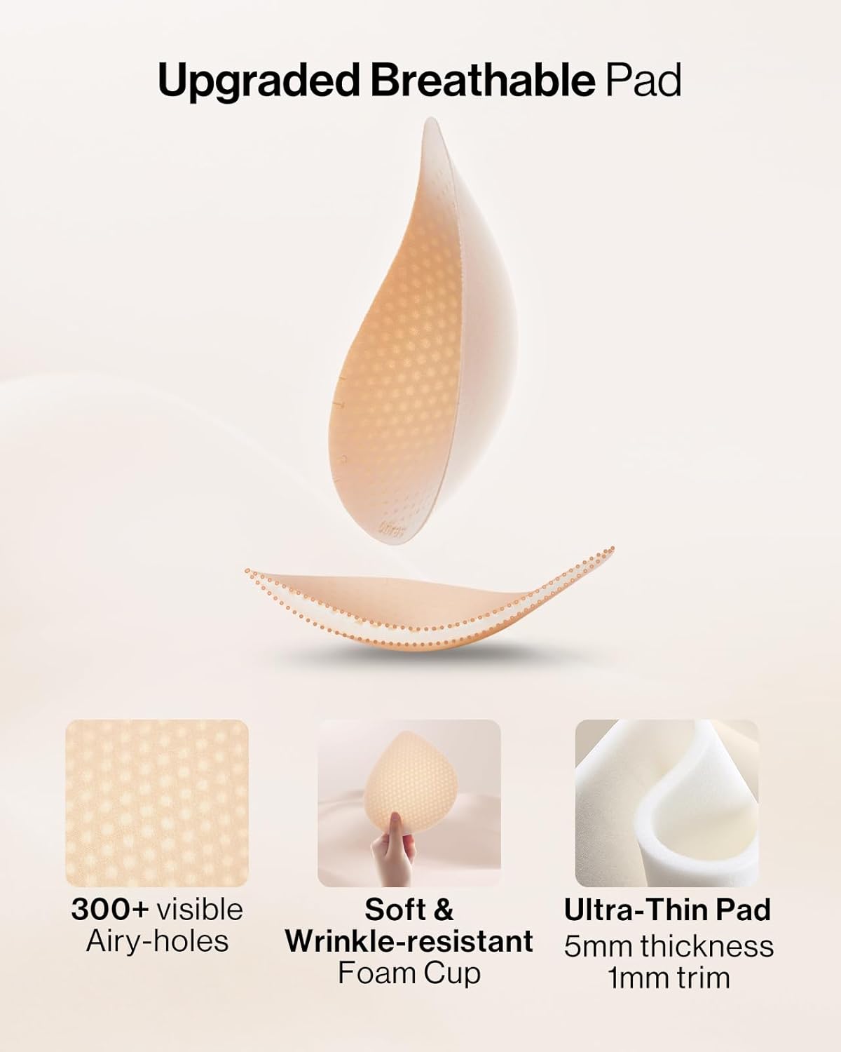 Ubras Full Coverage Bra for Women Plus Size Lace Wireless Bralette Side Support Minimizer Bra - Image 5