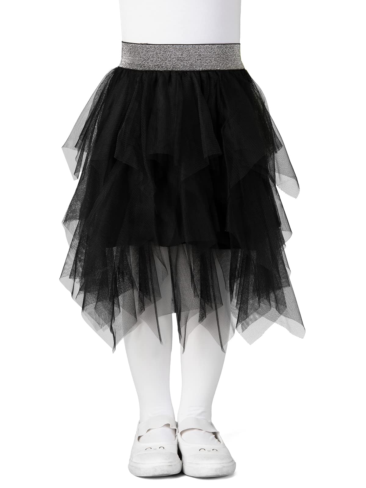 Tüllrock für Mädchen Elastischer Bund, Unregelmäßiges Tutu Tütü Rock mit Unterrock,Tüllrock für Kinder Teenager Erwachsene für Tanz Party Kostüm Prinzessin