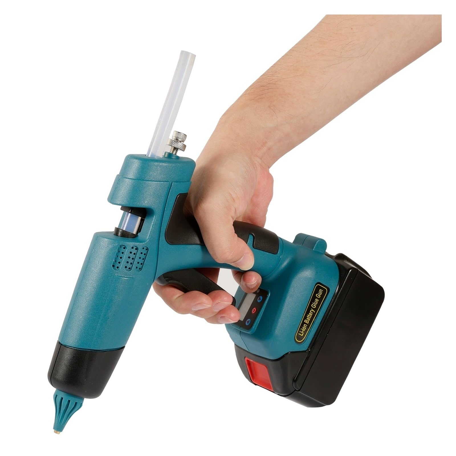 Bezprzewodowy Pistolet Do Klejenia Na Gorąco 11mm Kleje W Sztyfcie Dla Sztuki DIY Elektryczne Narzędzie Naprawy Ciepła Baterii Litowej 18V Szybkie Niezawodne Klejenie(Only machine)