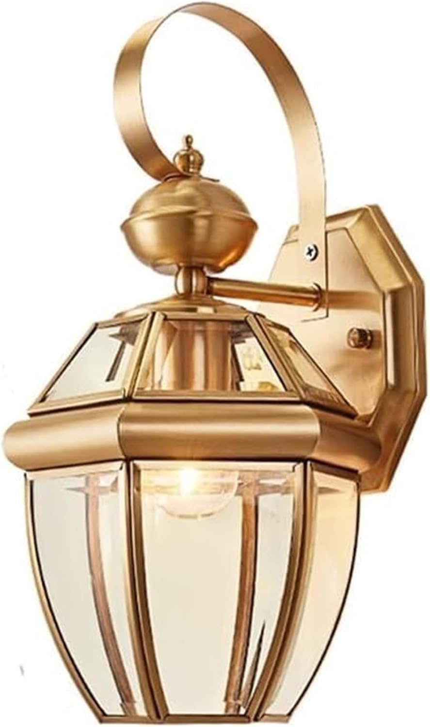 SMCCYYSD European Wall Light Copper Lamp Bedroom Bedside Simple Living Room Tv Background Chandelier T-155