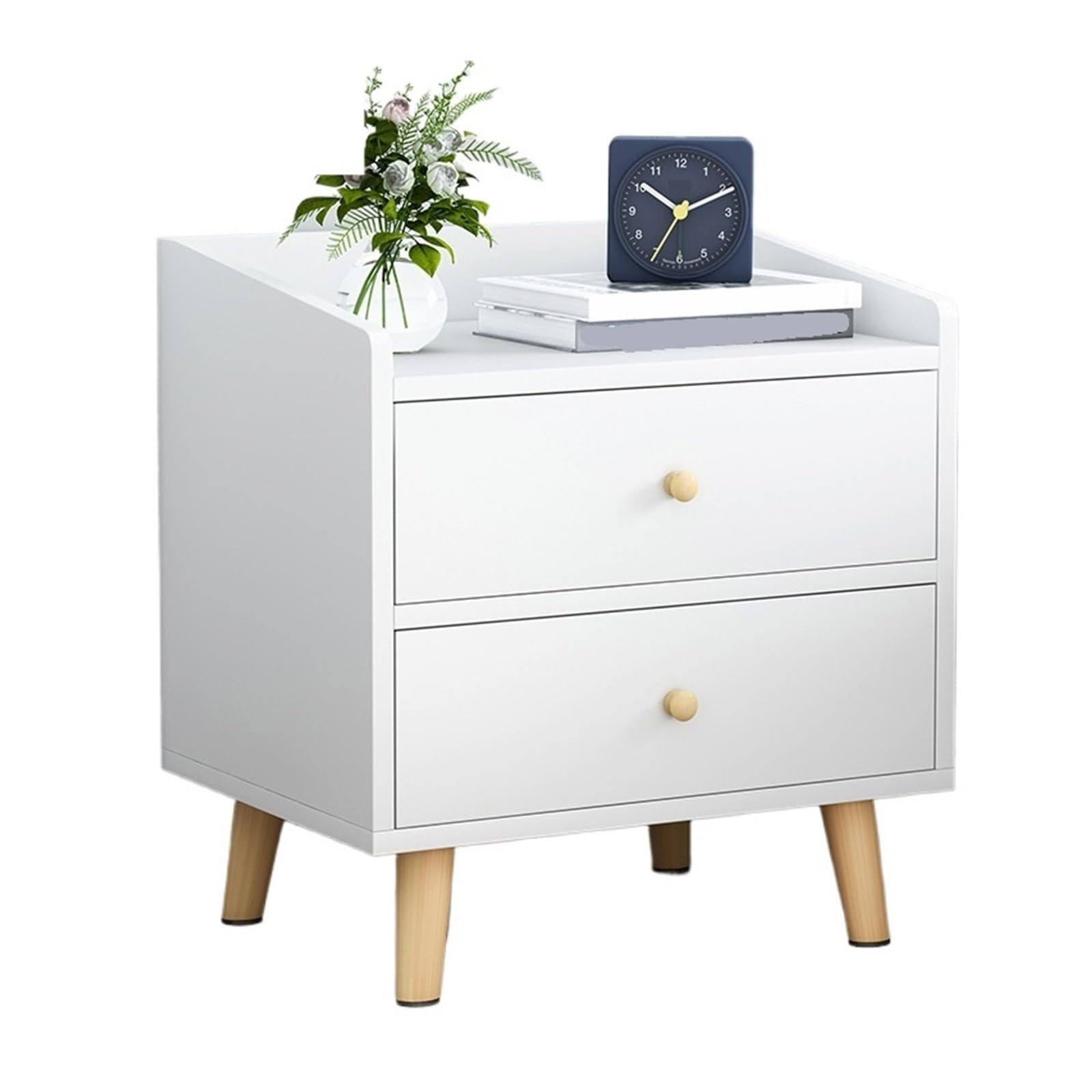 Table de chevet blanche pour chambre cocooning et petit espace