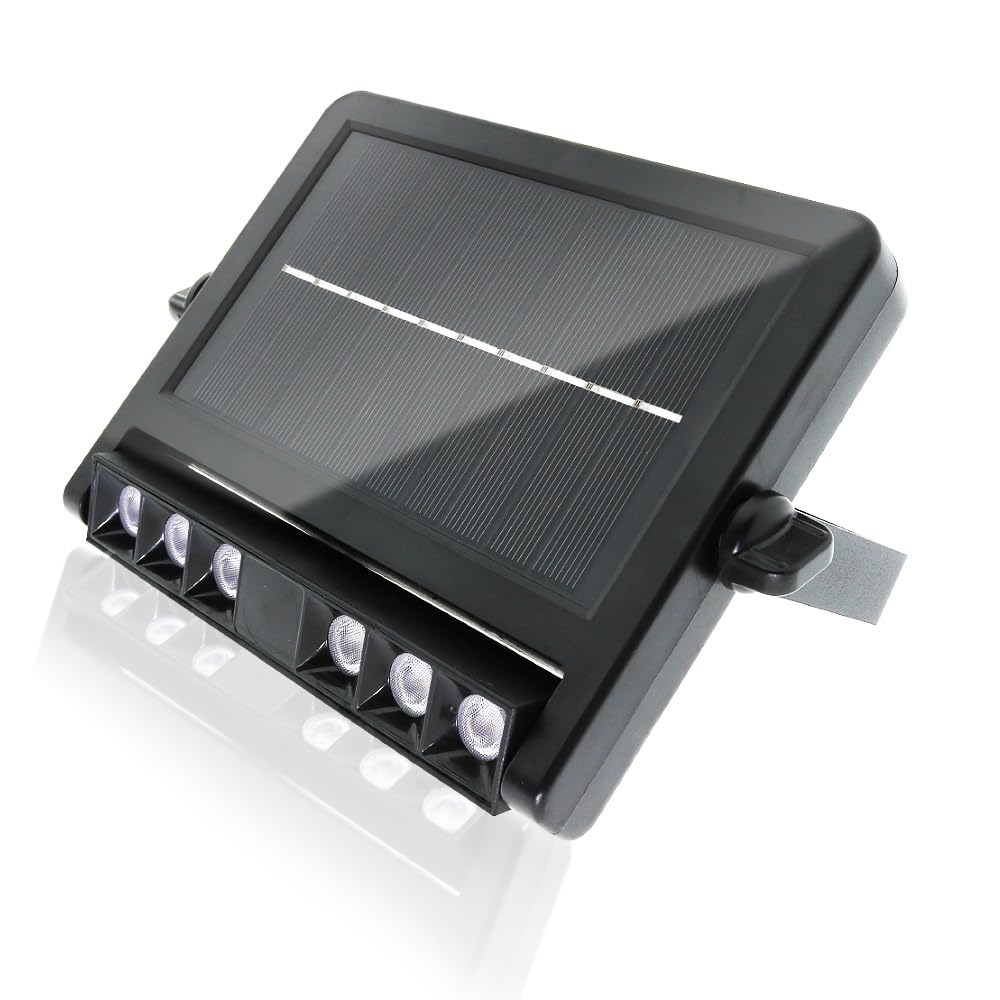 M Ledme - Vienna Solar Wall Light, Outdoor Garden Light, Dusk Sensor, Waterproof, 200lm, CCT (3000K, 4500K, 6000K), IP54, for Garden, Garage, Patio, Easy to Install.