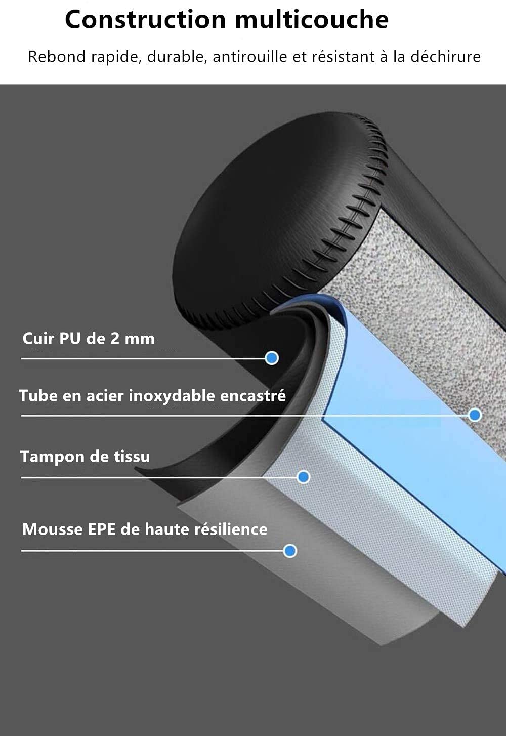 YOLEO Sac de Frappe Boxe sur Pied 175 cm Punching Ball Adulte Autoportant avec 12 Ventouses Sac de Frappe Lourd pour Fitness MMA Taekwondo