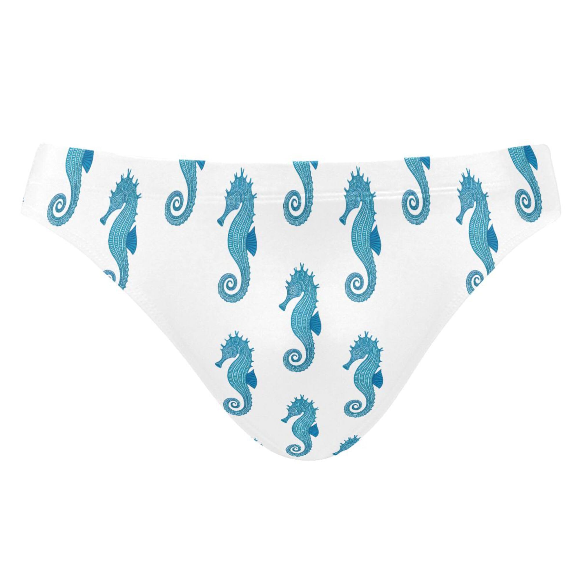 S Husky Cute Seahorse Swim Briefs for Men Bikini Swimwear Boys Short XXL B0404644