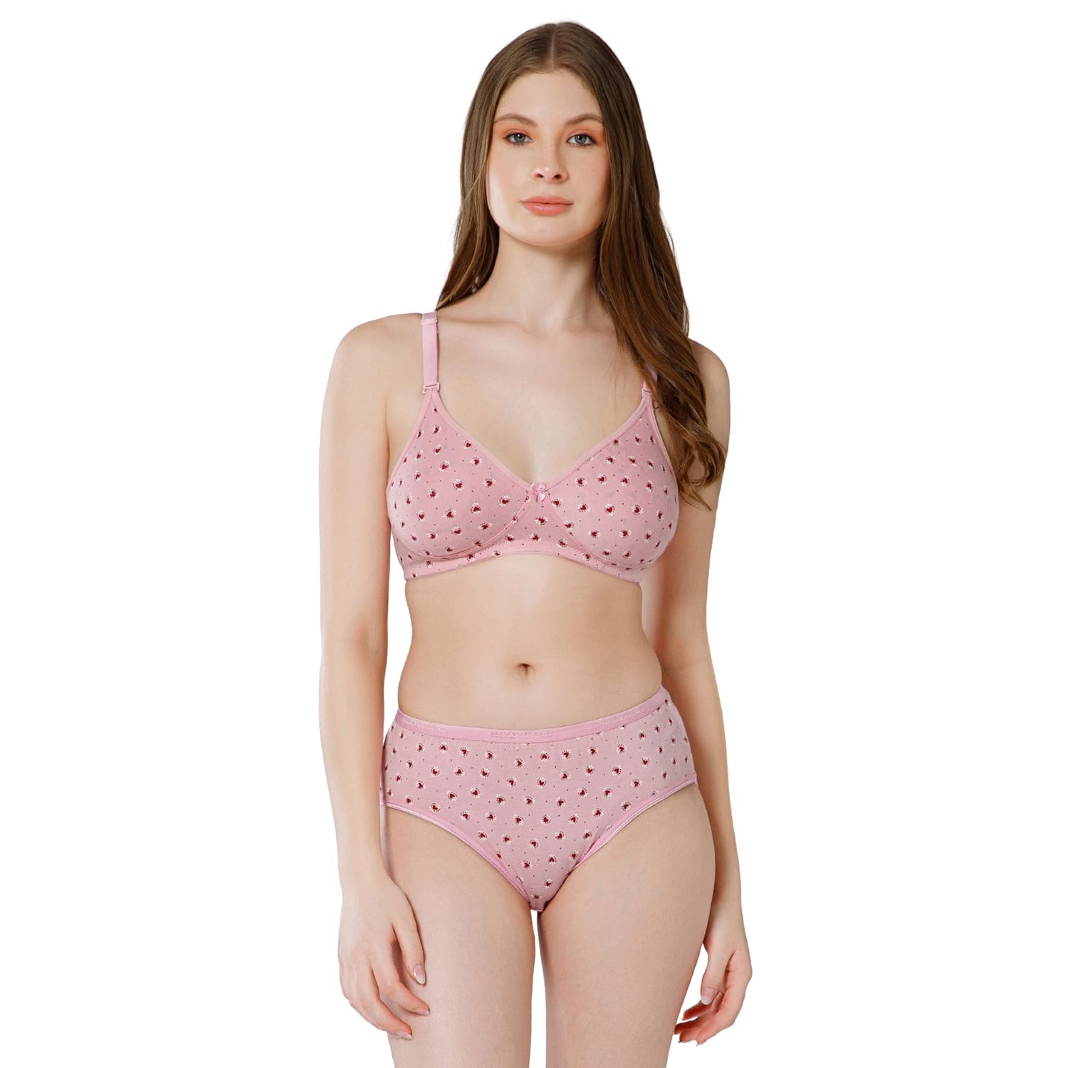 bodycare Women Combed Cotton Lingerie Set – Floral Print, Comfortable Daily Wear6550-picture-55