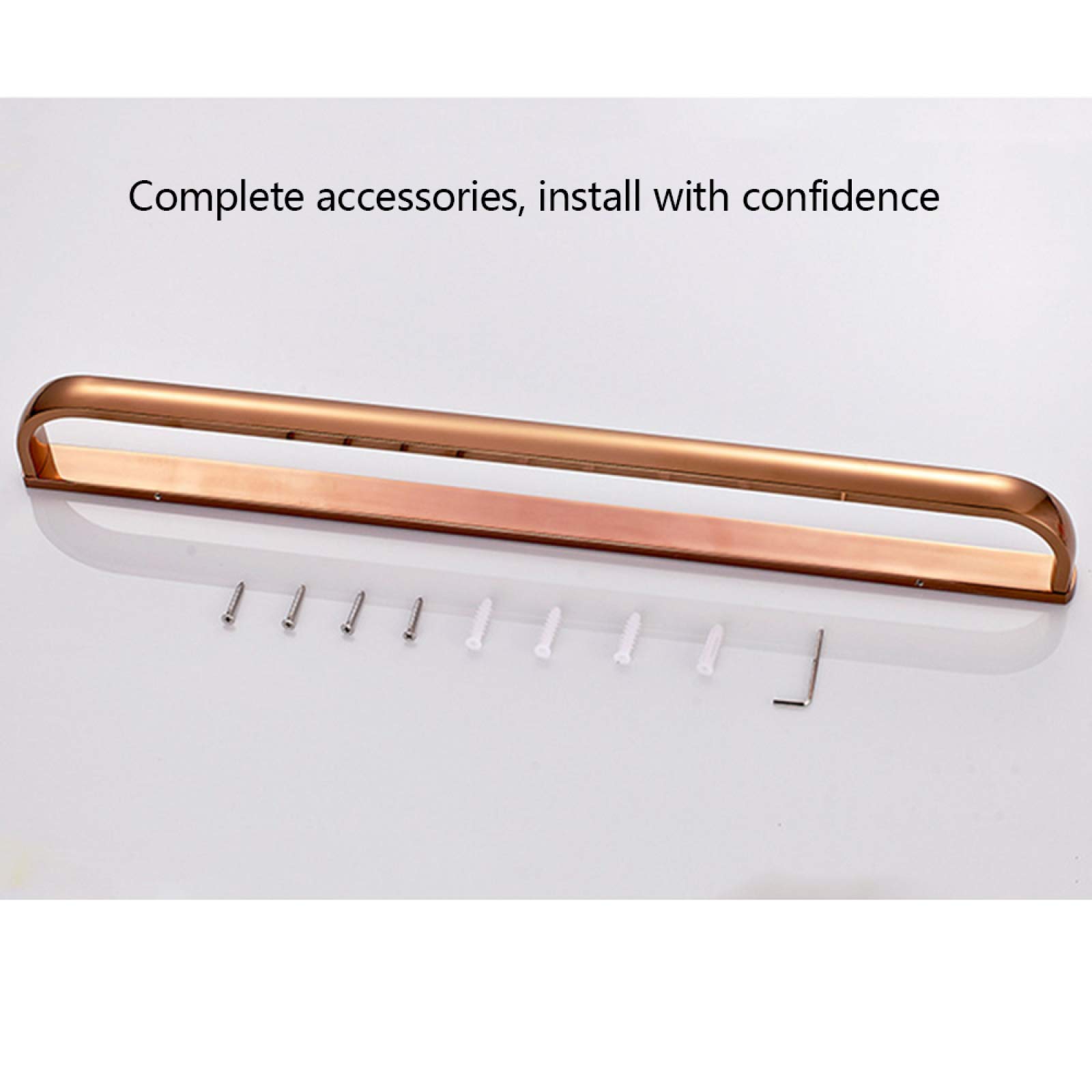 Handtuchhalter Wand Montage, Für Bad Und Küche Kupfer Handtuchstange Roségold, Einfach Und Stilvoll