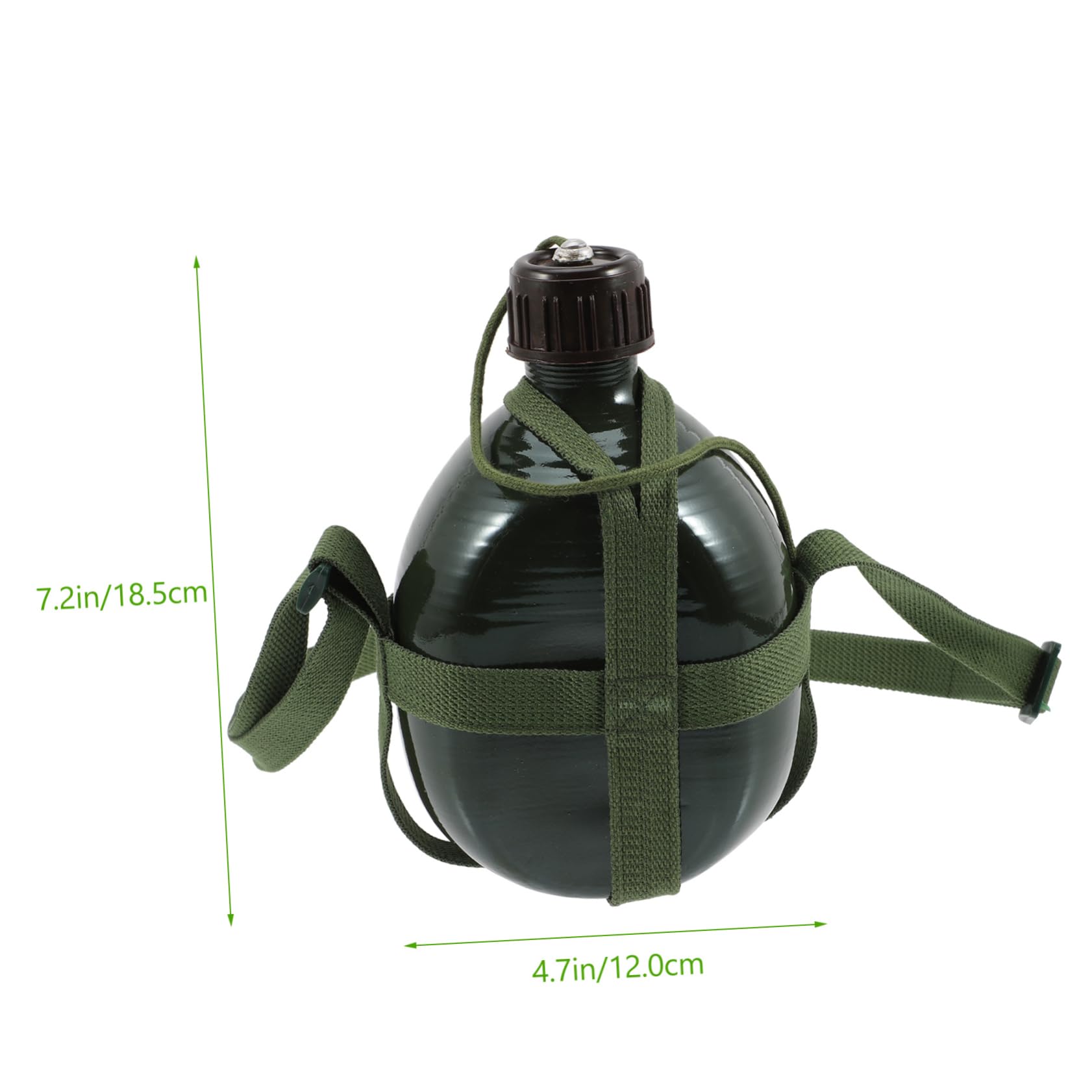 OHPHCALL Portable Water Bottle Durable Outdoor Water Container Lightweight Crossbody Canteen for Hiking Camping Travel Reliable Water Storage Accessory