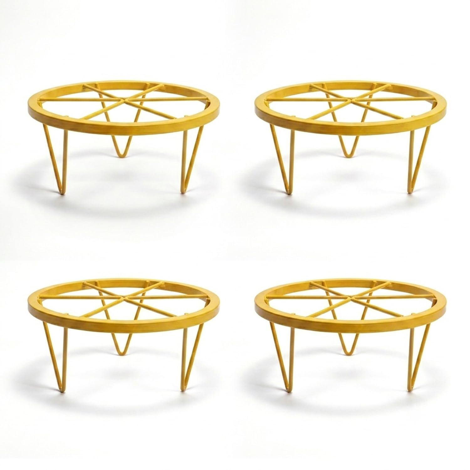 BonKaso Plant Stands - 4 Heavy Duty Metal Flower Pot Holders -16