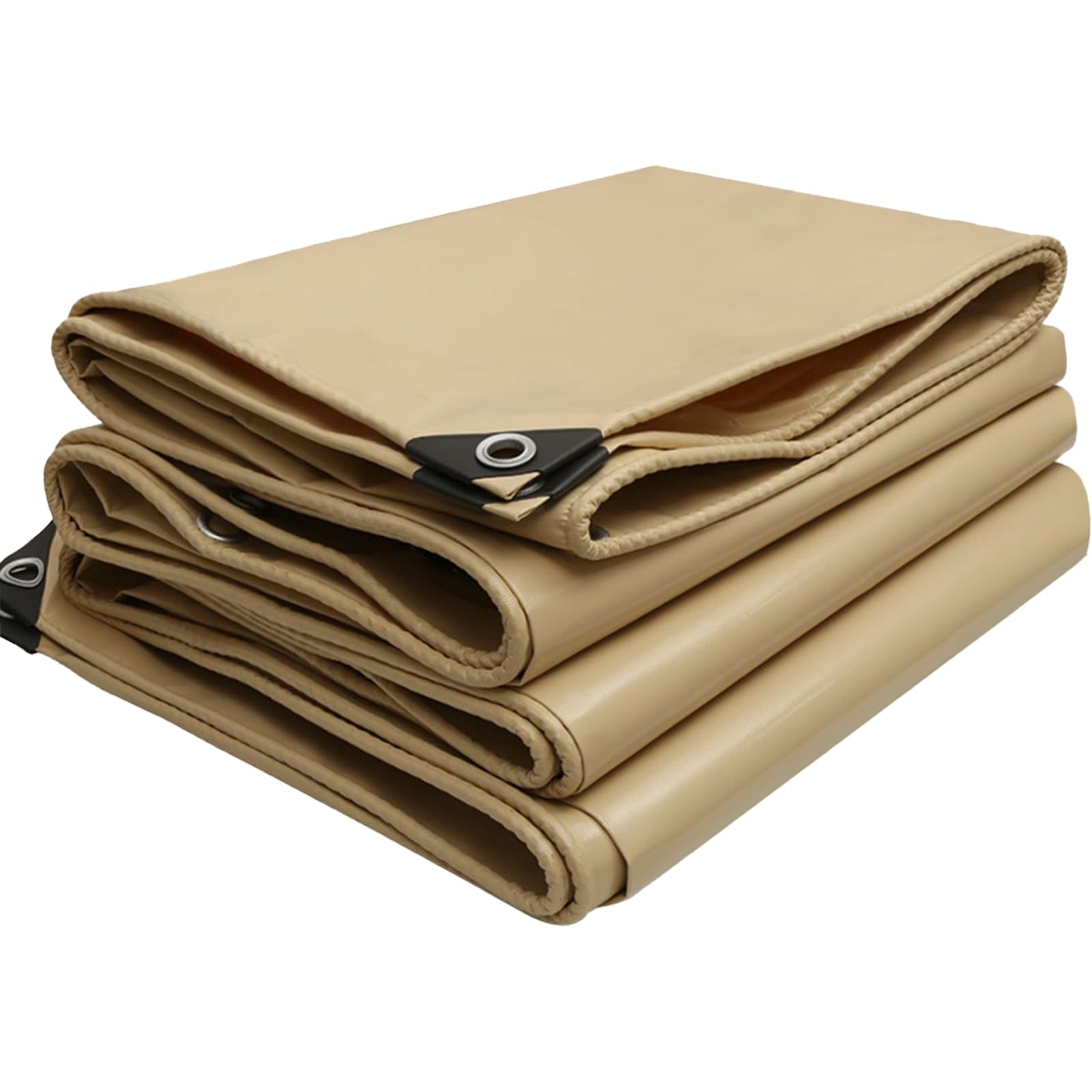 Lona de PVC resistente e impermeable 1,2x1,8m beige duradera