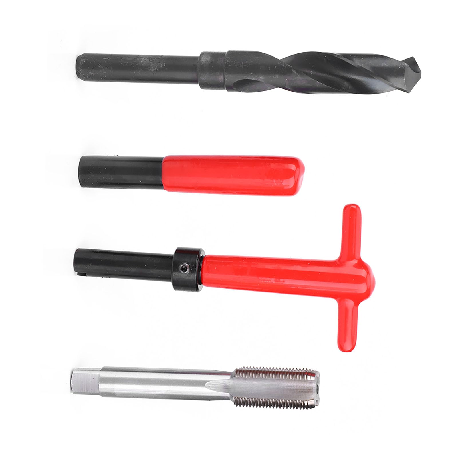 Kit Réparation Filetage 10 Pièces M18x1,5mm, Acier INOX pour Auto | Avec inserts filetés et clé à tarauder métrique, pour filetages abîmés, résistant et durable, réparation pièces automobiles