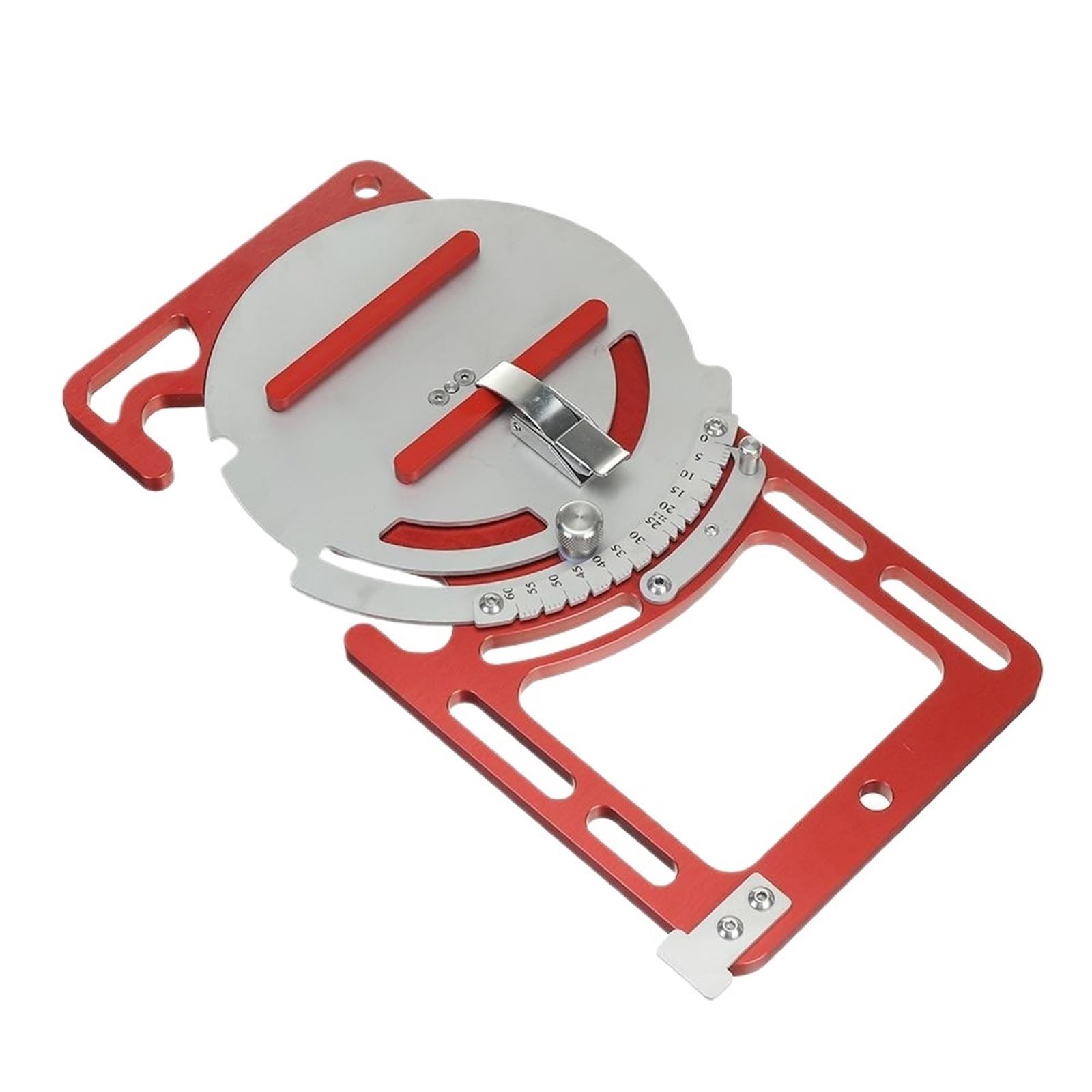 Rail de guidage de scie à rail carré en alliage d'aluminium réglable pour bois