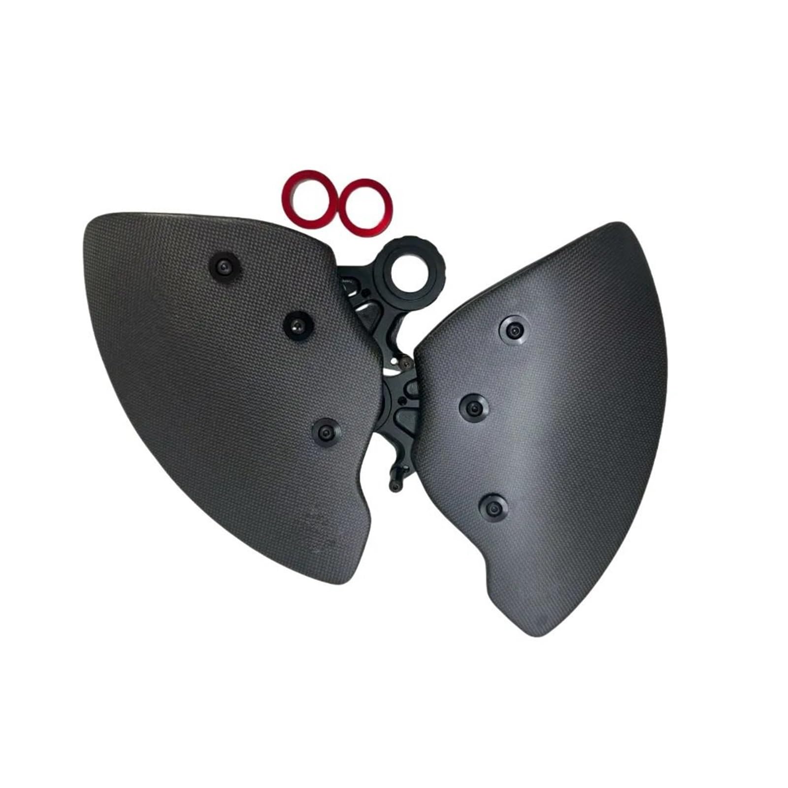 Condotto aria moto Per Ducati Panigale Raffreddatore pinza freno | Condotti di raffreddamento 'aria di aspirazione del frenante Accessori moto in fibra di carbonio(Black)