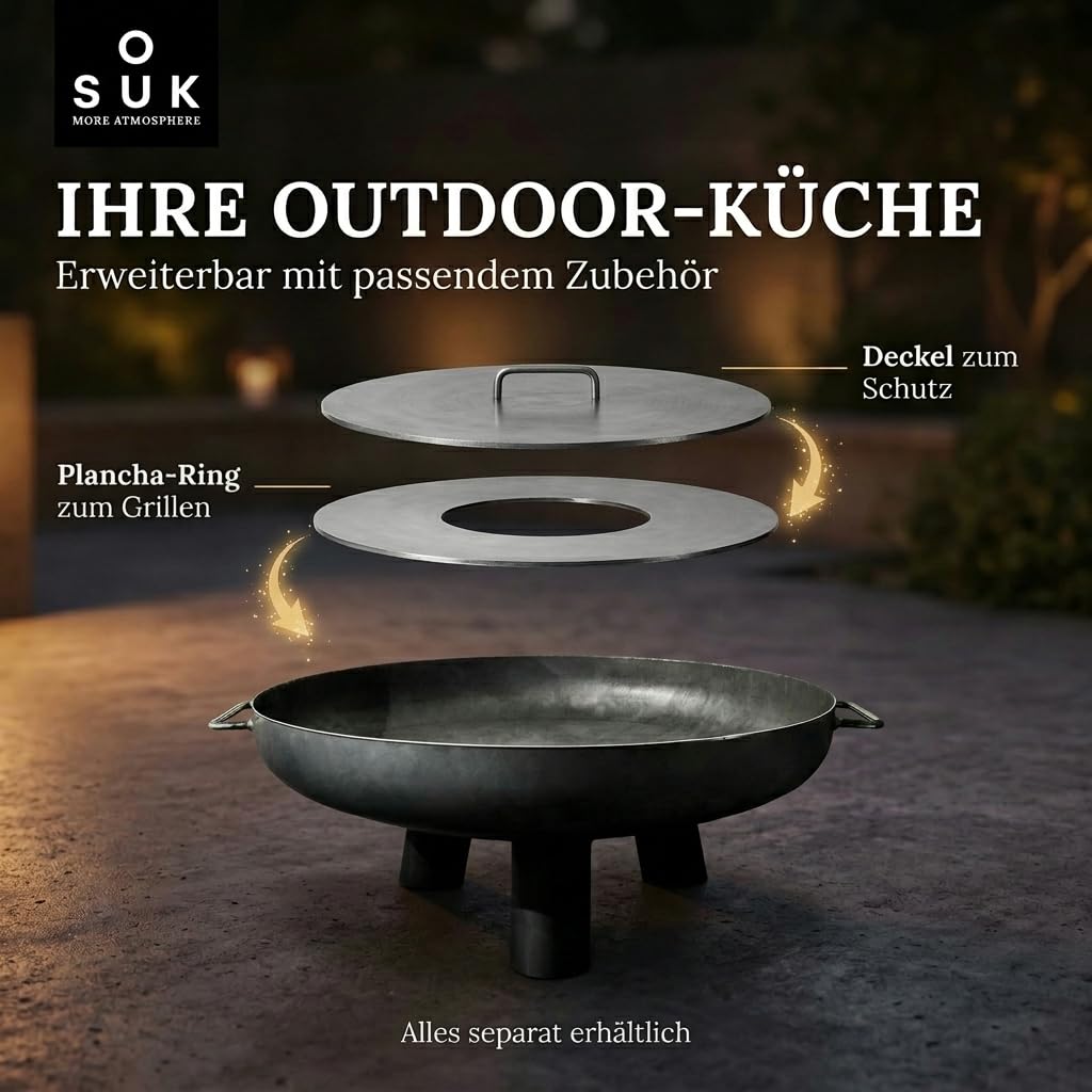 Feuerschale Kreta 60 cm Feuerstelle Garten Terrasse Balkon