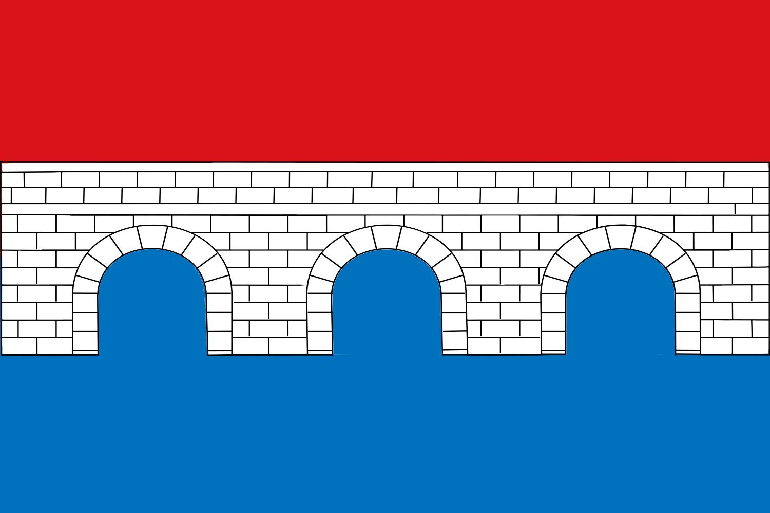 Drapeau Castronuevo de Esgueva rectangulaire grand modèle pour mât