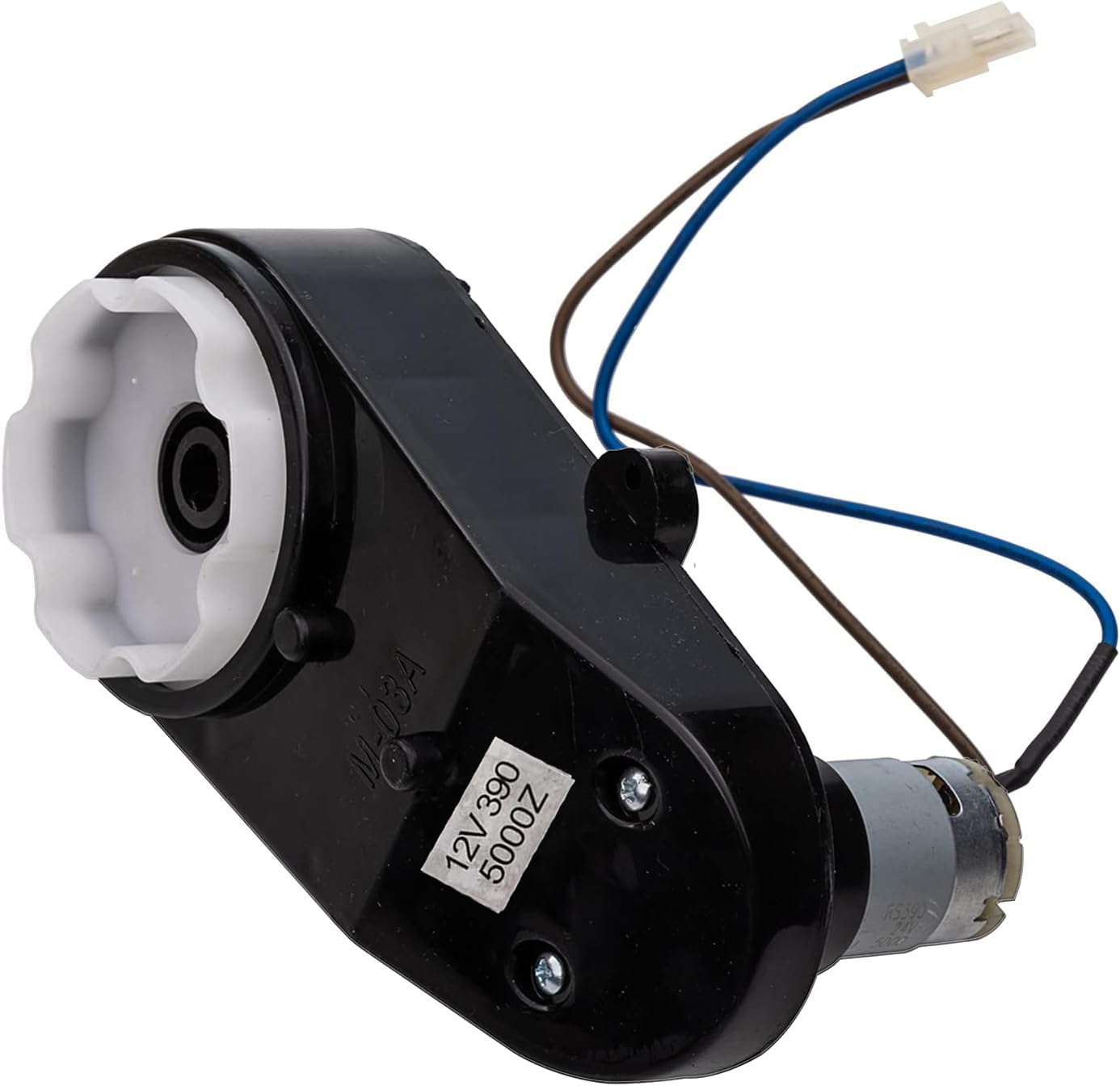 weelye Steering Gearbox RS390 12 Volt 5000 RPM Aperture,Low Speed Steering Motor for Children Ride On Car Replacement Parts, 0.39in