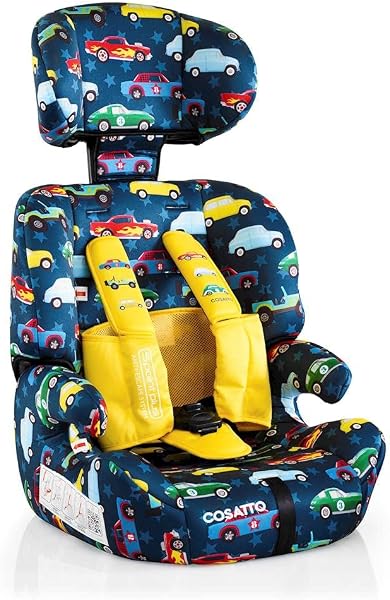 Cosatto Zoomi Toddler Car Seat & Booster Seat | 9 Months-12 Years | 5 Point Anti-Escape Harness, Adjustable Headrest, Removable Washable Covers - Forward Facing for Group 123 (Rev Up) - 4