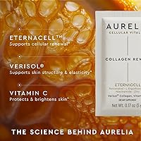 Vista 4 de AURELIA Collagen Revive Suplemento celular avanzado antienvejecimiento Ayuda a reducir las líneas finas y arrugas con zinc, resveratrol