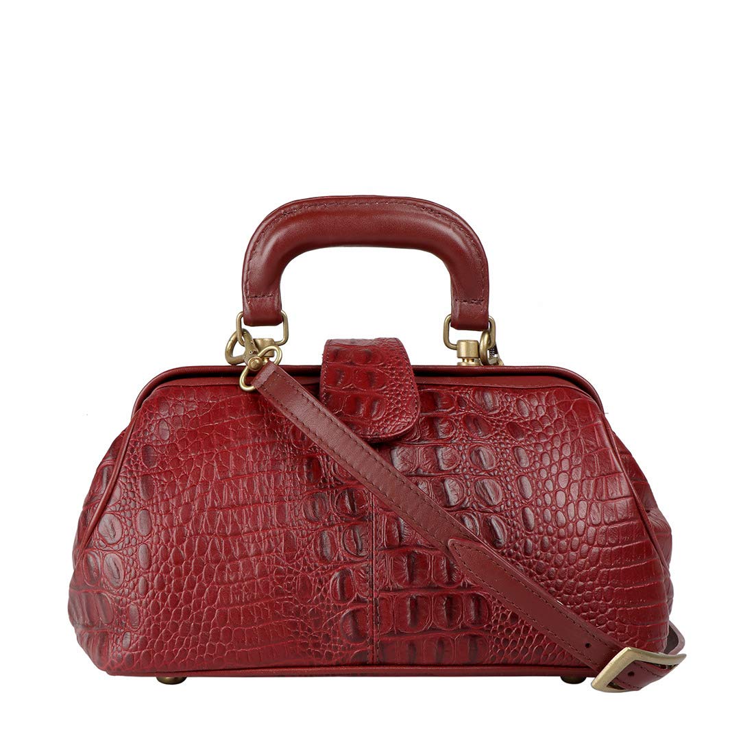 Hidesign Women's Satchel (Red) Amazon.in Fashion