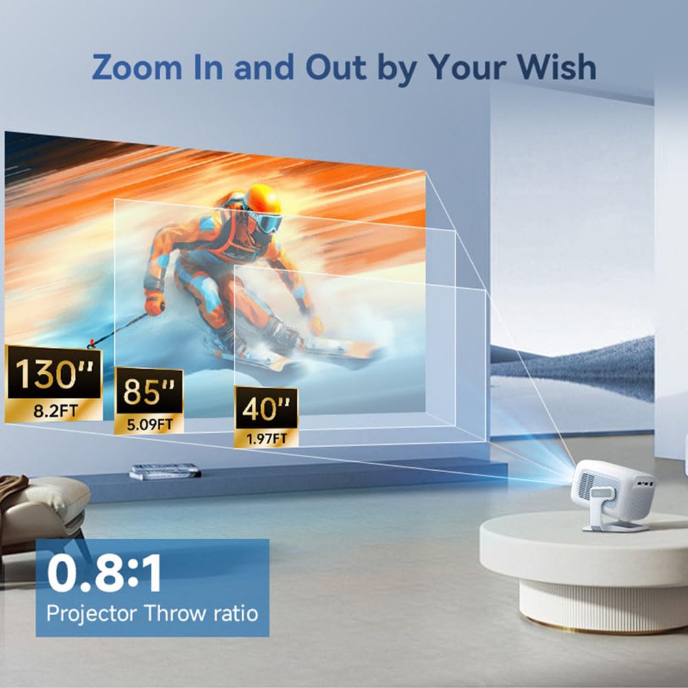 Home Theater Mini Video Portatile Beamer Full HD 4k Proiettore Focus Automatico per Film WiFi Android Proyector TV Plug EU