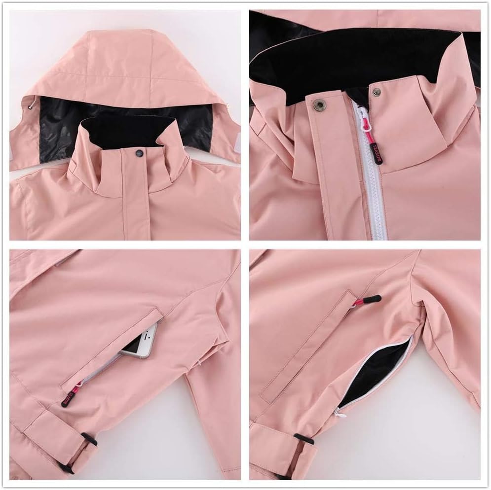 RIUIYELE Womens Mens One Pieces Ski Suits Jumpsuits Insulated Waterproof Snowsuits Winter Outdoor Snowboard Coveralls - Image 5