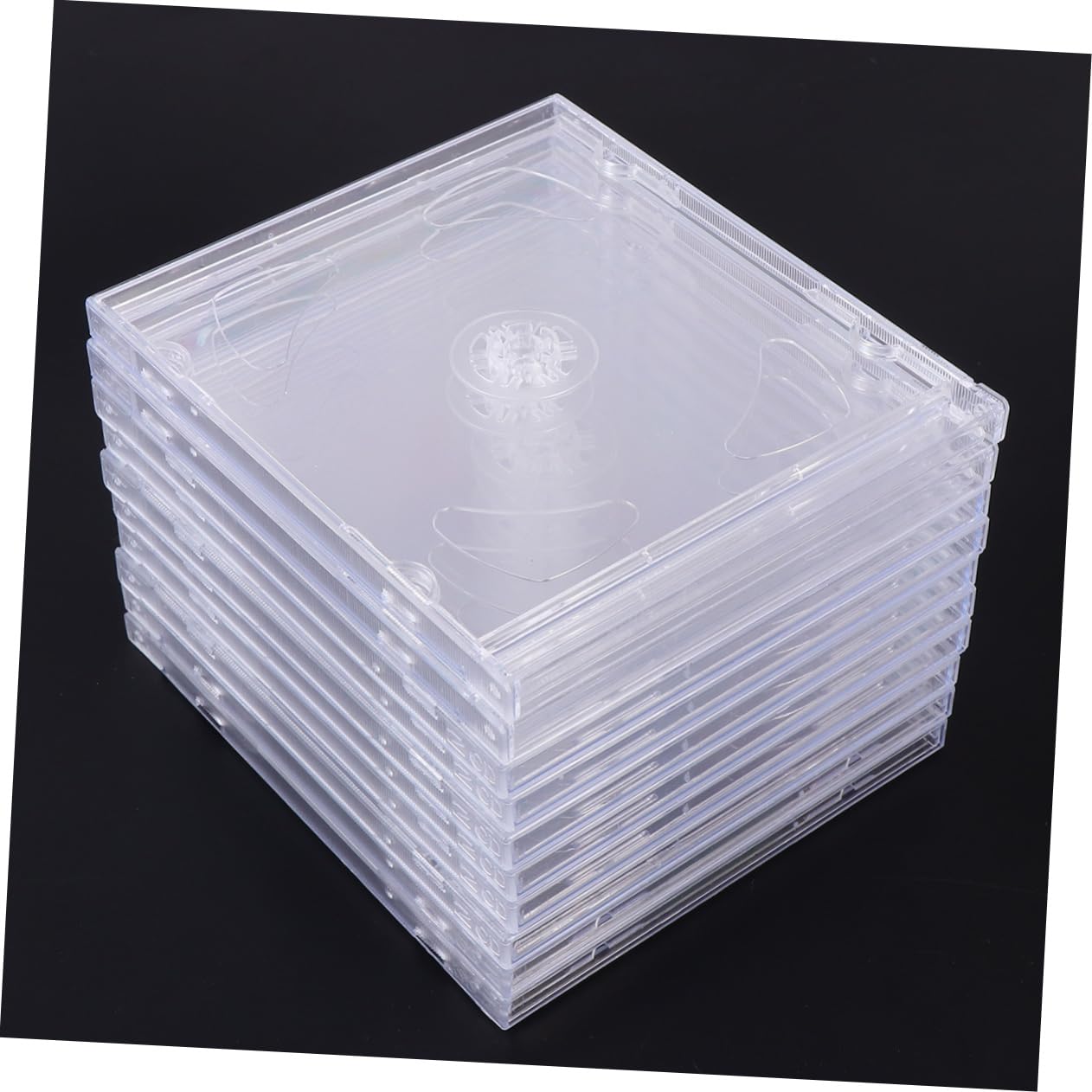 Custodia CD Trasparente in Plastica, Contenitore per 2 CD o Dvd, Confezione da 10 Pezzi, Facile da Trasportare, per Video Nozze e Diario Ragazzo Ragazza