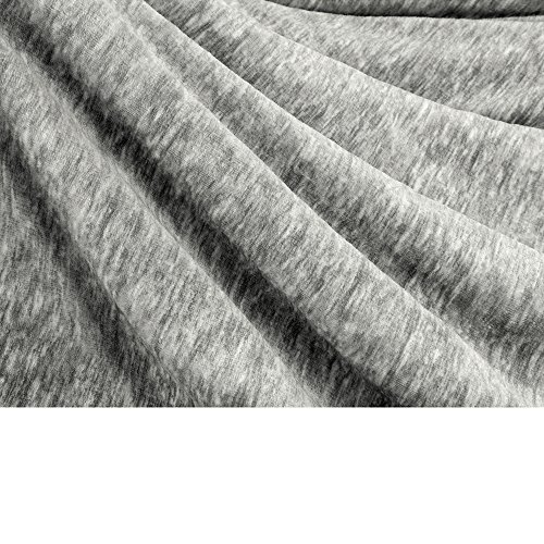 Pavilia Melange Sherpa Blanket Throw Light Grey | Soft, Fluffy, Microfiber Fleece Blanket For Couch Sofa | Warm Fuzzy Luxury Modern Plush Blanket,50X60 Inches #TOP3