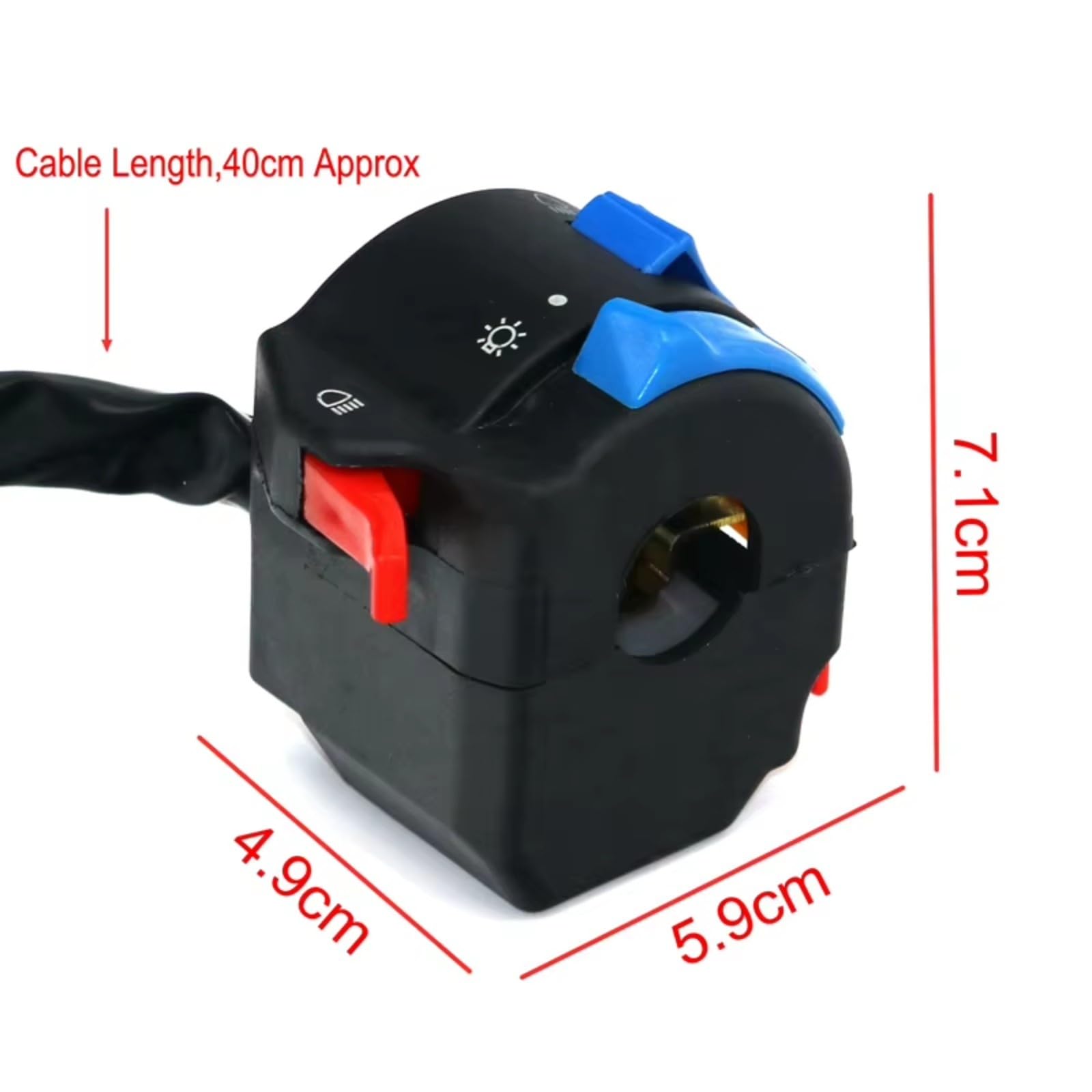 Interruptor Multifunción Universal Para Motocicleta De 22 Mm