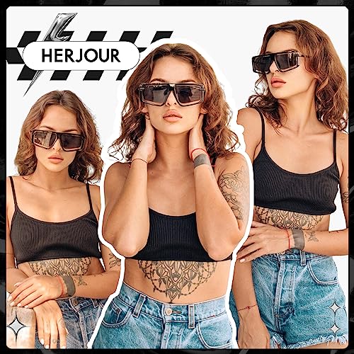 Retro Square Oversized Sunglasses for Women and Men Trendy Sun Glasses AR821573