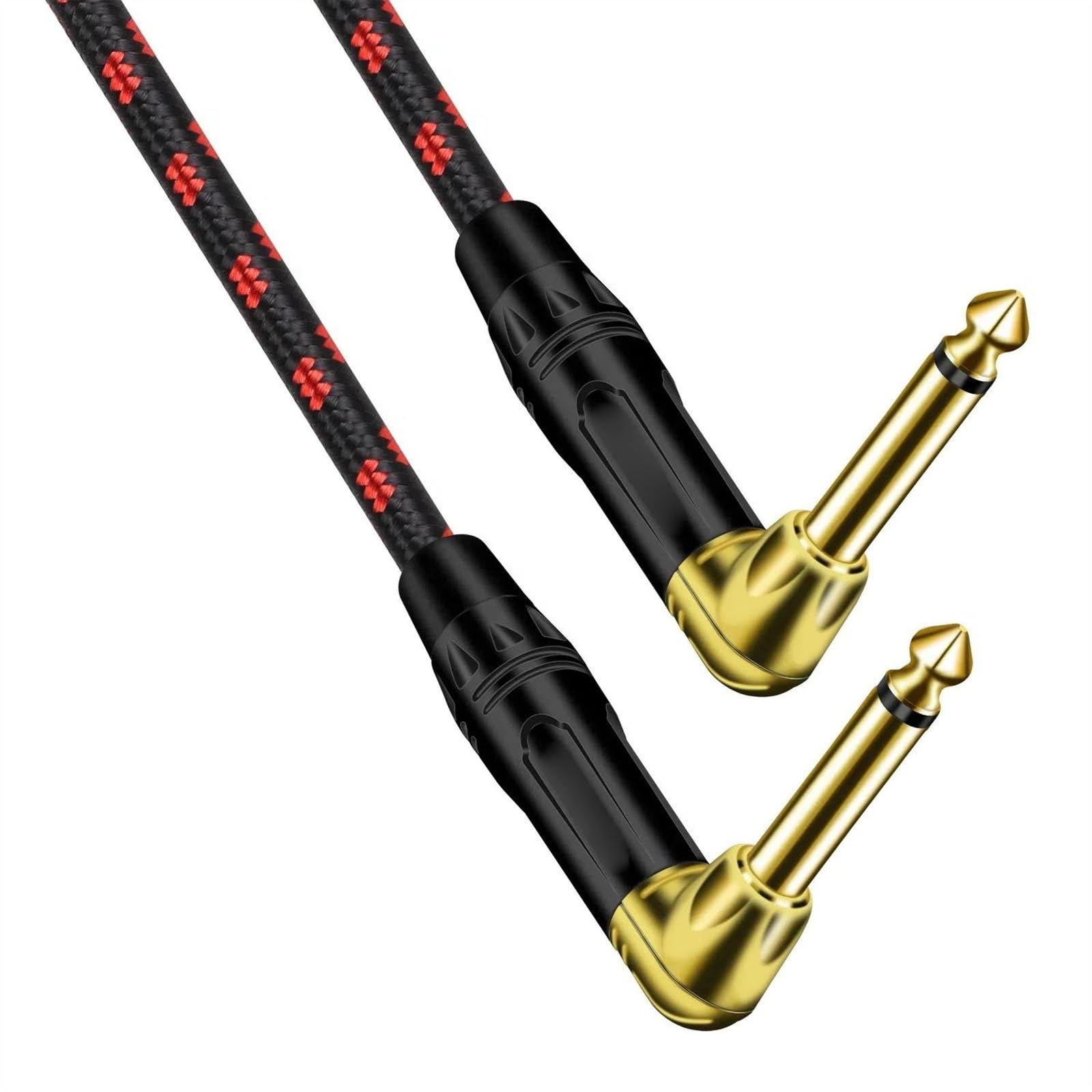 Cavo Mono Jack Da 6,35 Mm Placcato In Oro Ad Angolo Retto Cavo Maschio-maschio Per Sintetizzatori Per Tastiera Per Chitarra Cavo Audio per Strumento Chitarra (Color : 10M)