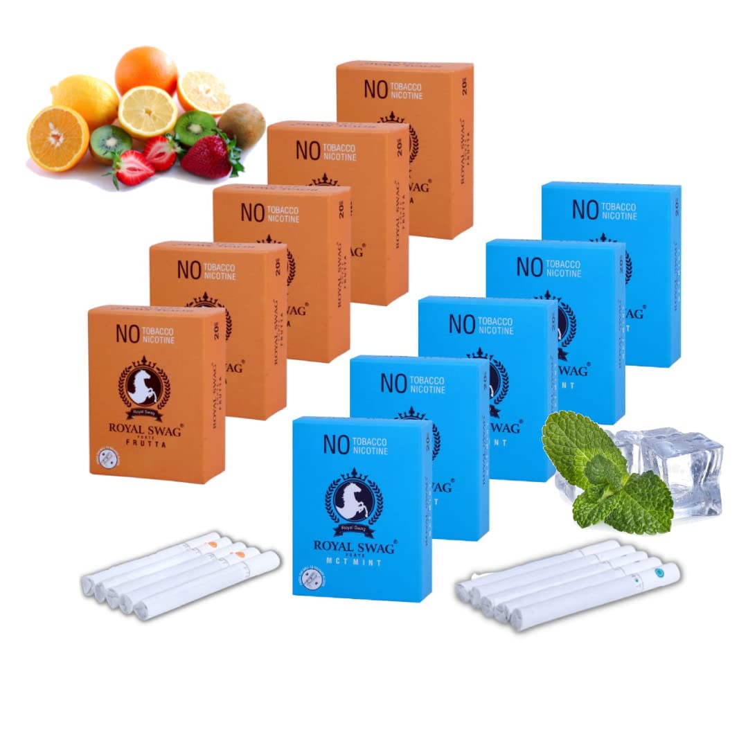 ROYAL SWAG Herbal Cigarettes Mint, Frutta Clove Flavoured(200 Sticks) 100 Tobacco Free