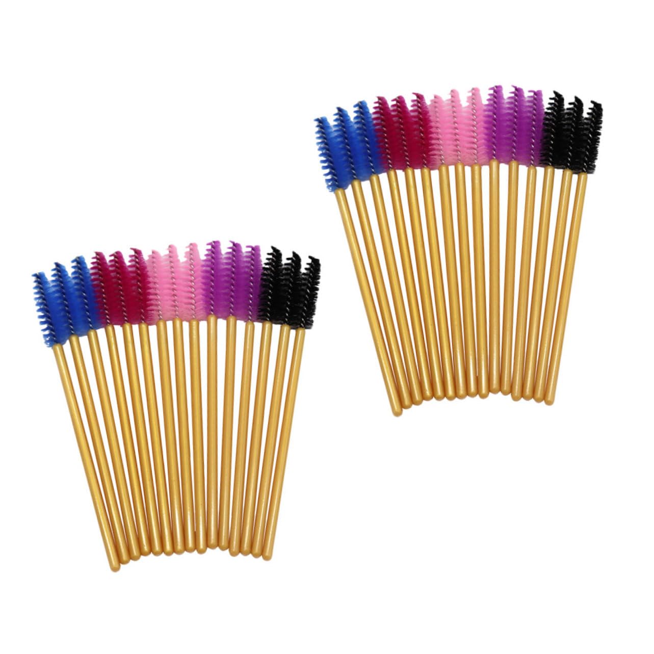 WOFASHPURET 250pcs Portable Eyelash Brush Comb Makeup Brush Wands for Eyebrow and Eyelash Application Easy to Use Durable for Women