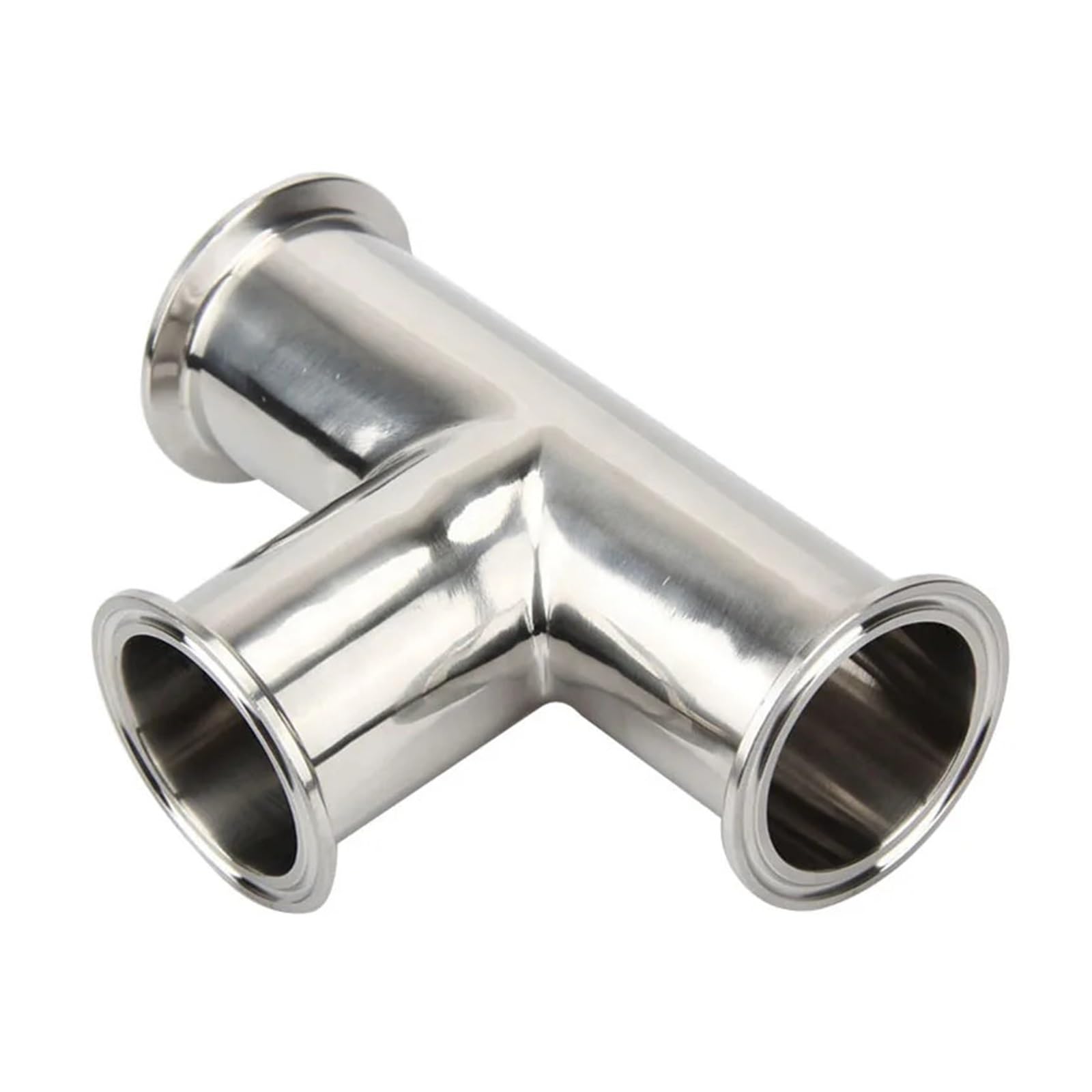 Tri Clamp 3 Way Tee 3/4'' 1'' 1.5'' 2'' 2.5'' 3'' 4'' Stainless Steel SS304 Pipe Fitting (76mm x Ferrule 91,SS304)