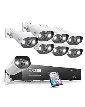 ZOSI poe防犯カメラセットpoe給電 屋外 有線 暗視撮影 監視カメラ Amazon.co.jp: ZOSI 防犯カメラpoe 屋外 800万画素 poe防犯