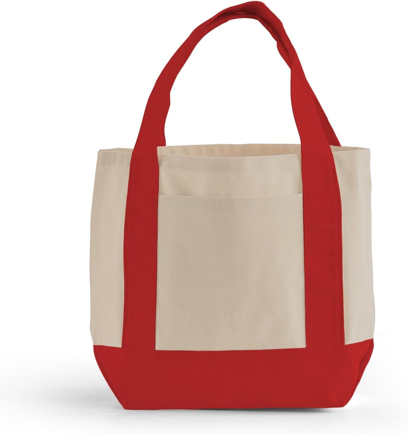 TBF 12 Pack Mini Iconic Canvas Shopping Bags with Gusset – Reusable Eco-Friendly Tote Bags with Handles