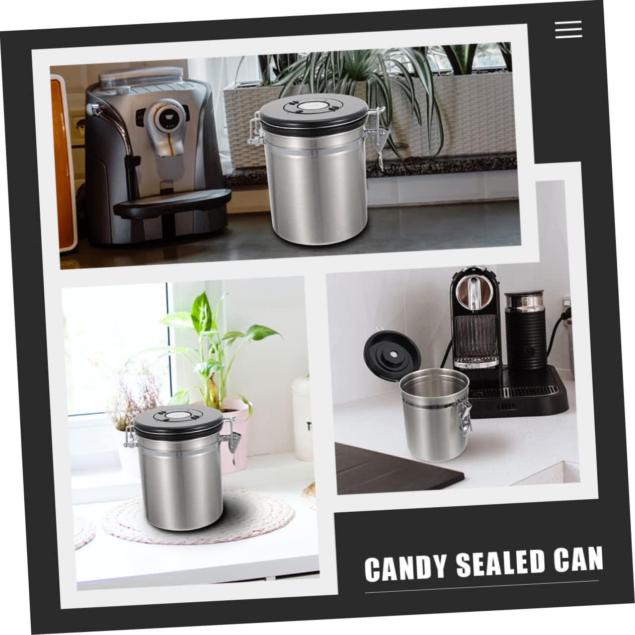 Contenitori Sigillati Per Alimenti Barattoli Ermetici Per Snack Lattine Sigillate Per Cereali Contenitori Con Chiusura Ermetica Per Cibi Secchi Realizzati Con Materiali Metallici