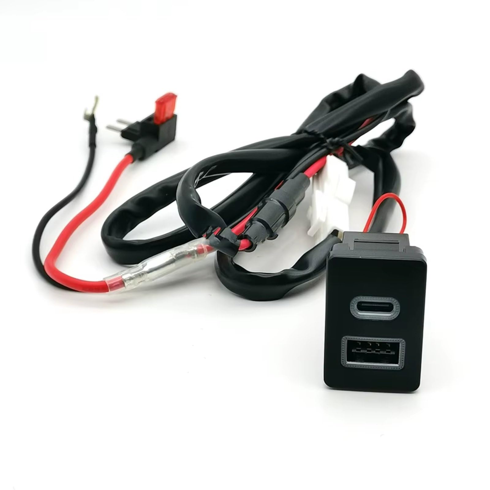 Consola Central Con Puerto USB Compatible Con Toyota Para Auris Para Coche Innova Quick Cargador QC3.0 Para Enchufe Carga Con Adaptador Tipo C Puerto USB Coche