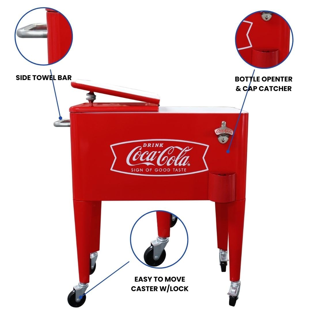 Amazon.com : Leigh Country Coca-Cola 60-Qt Cooler, Redfish
