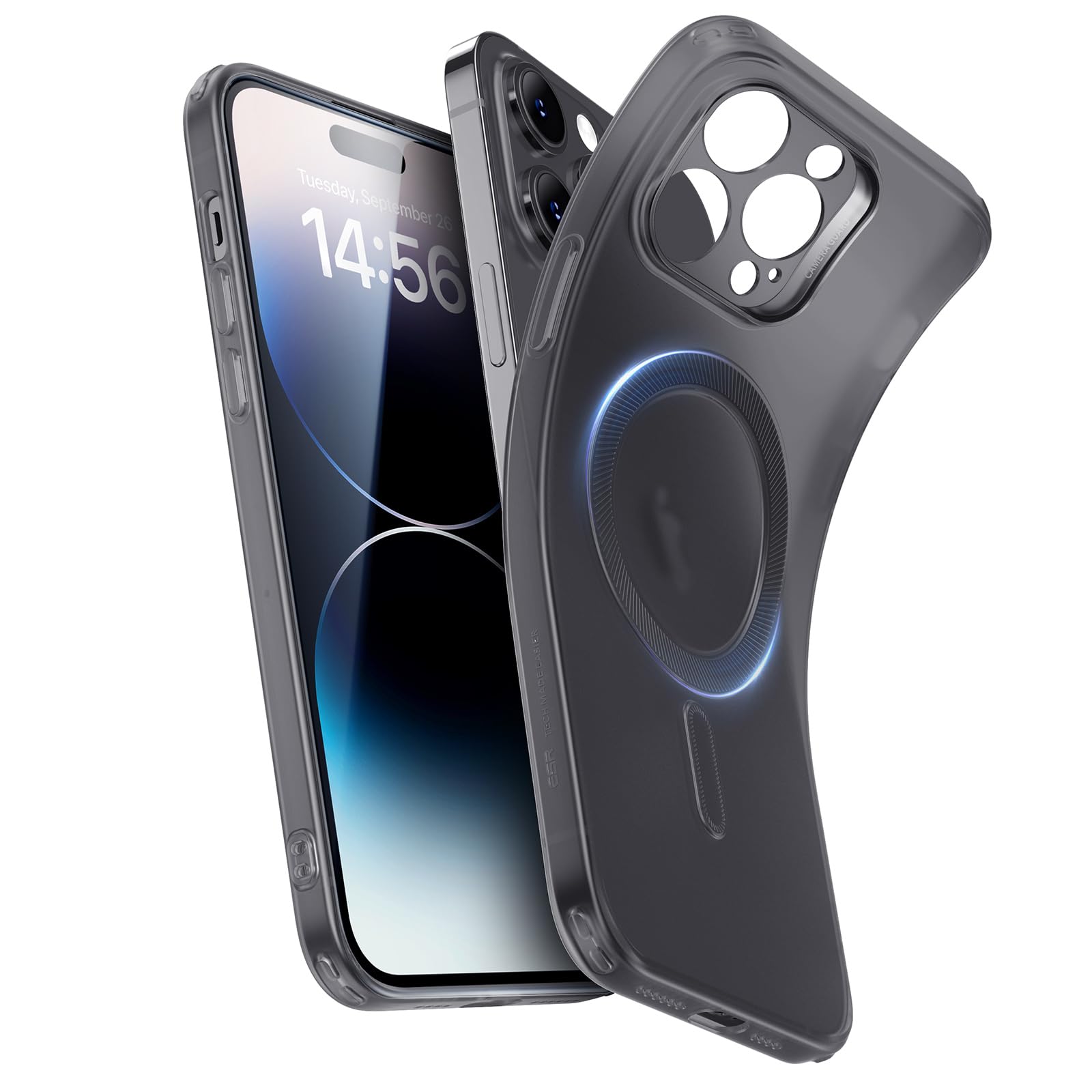 ESR für iPhone 12 Hülle und iPhone 12 Pro Hülle, Klar Silikon Transparente Polymer schutzhülle, Schlank weich flexibel Dünne Handyhülle für iPhone 12 und 12 Pro Case– Klar
