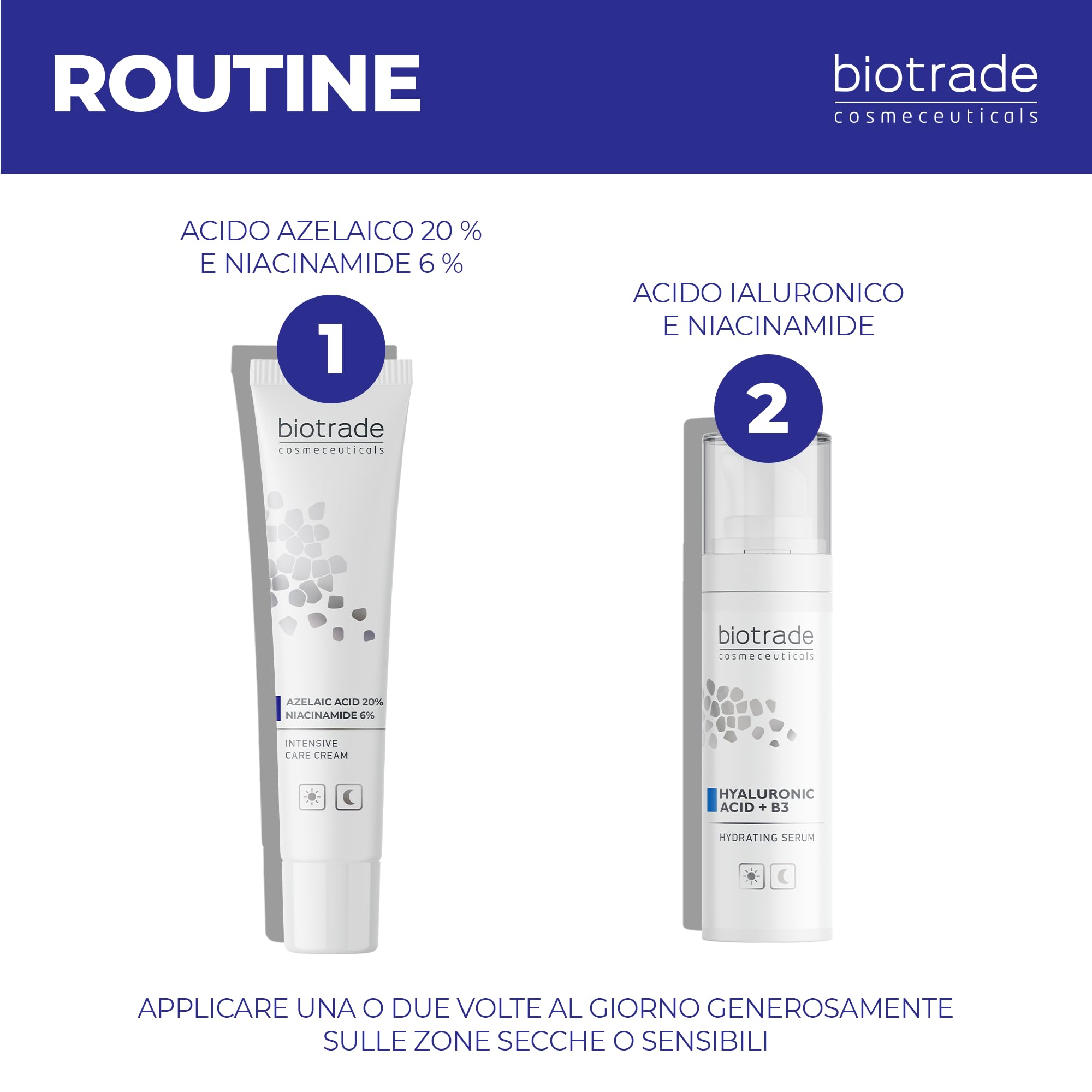 Crema viso concentrata acido azelaico 20%, niacinamide 6%, uniforme 30 ml | Per un colorito più uniforme e una pelle visibilmente più luminosa e levigata, con acido azelaico 20% e niacinamide 6%, 30 ml