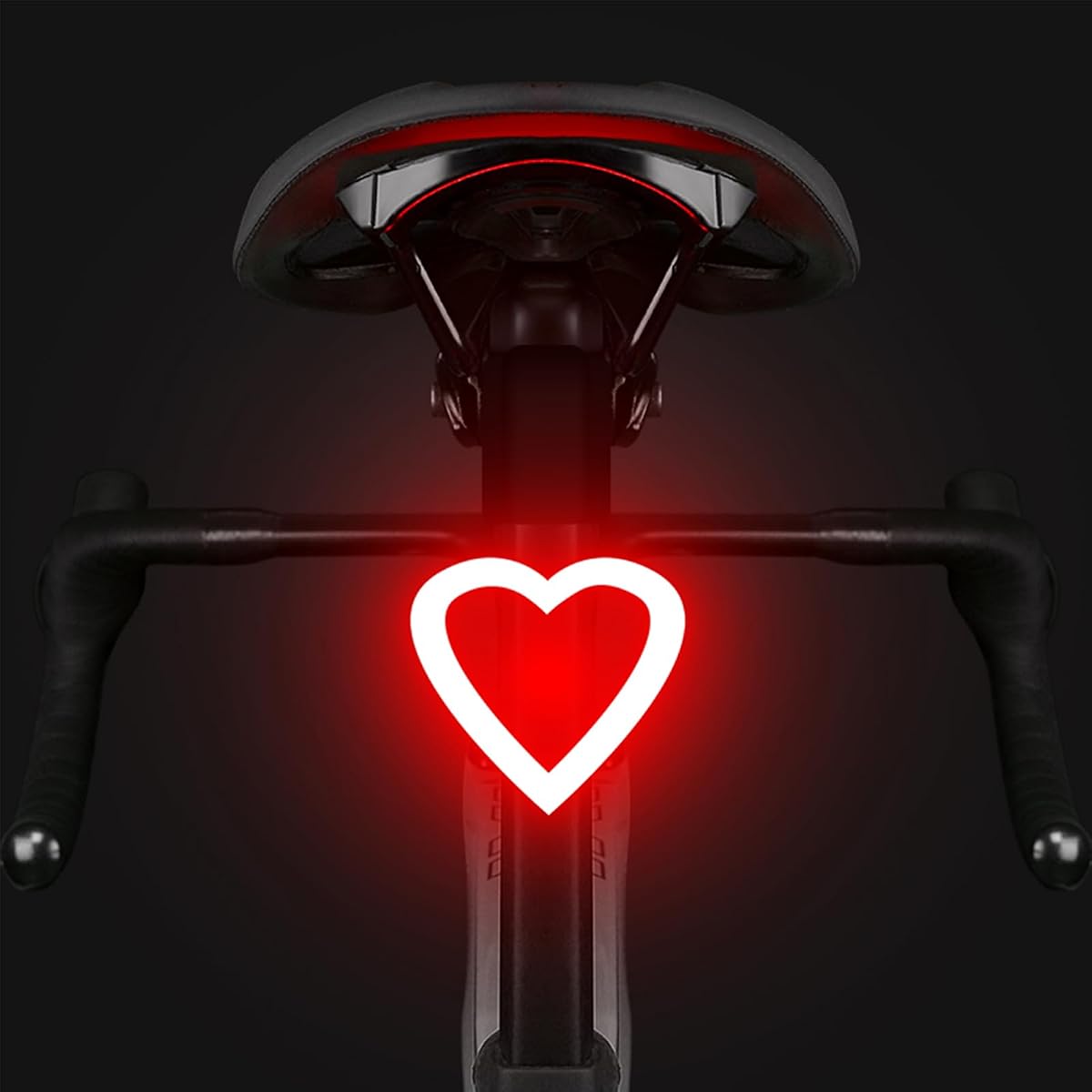 Luz trasera de bicicleta recargable LED Luz trasera de bicicleta Ciclismo Noche Esencial Lámpara de seguridad brillante para respaldo de asiento 5 modos Advertencia Flash impermeable Luz MTB para hombres mujeres niños