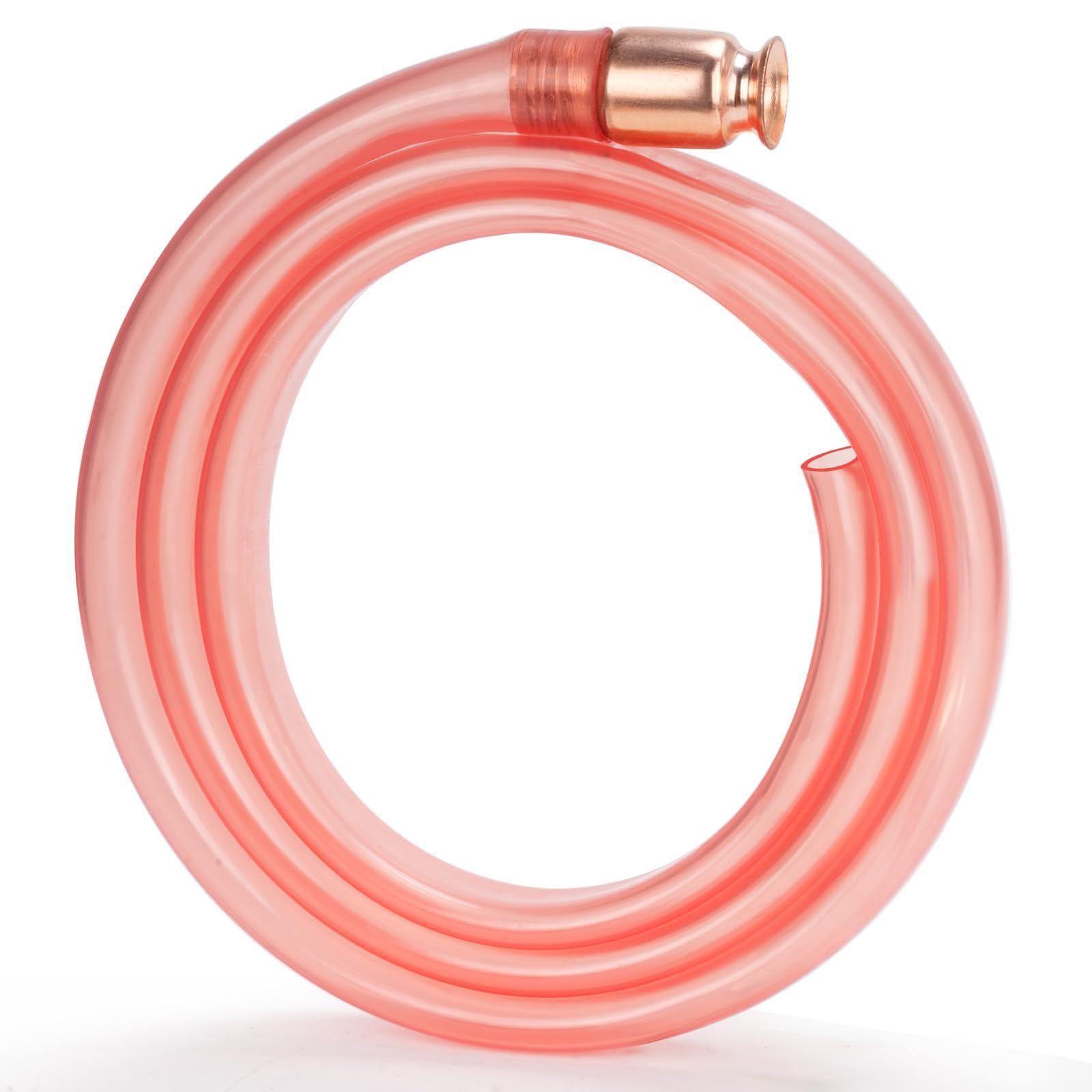 Pompe à Siphon Manuelle Sexyhot - Tuyau 1.8m, PVC Antistatique, Embout Cuivre | Pour Essence, Diesel, Eau
