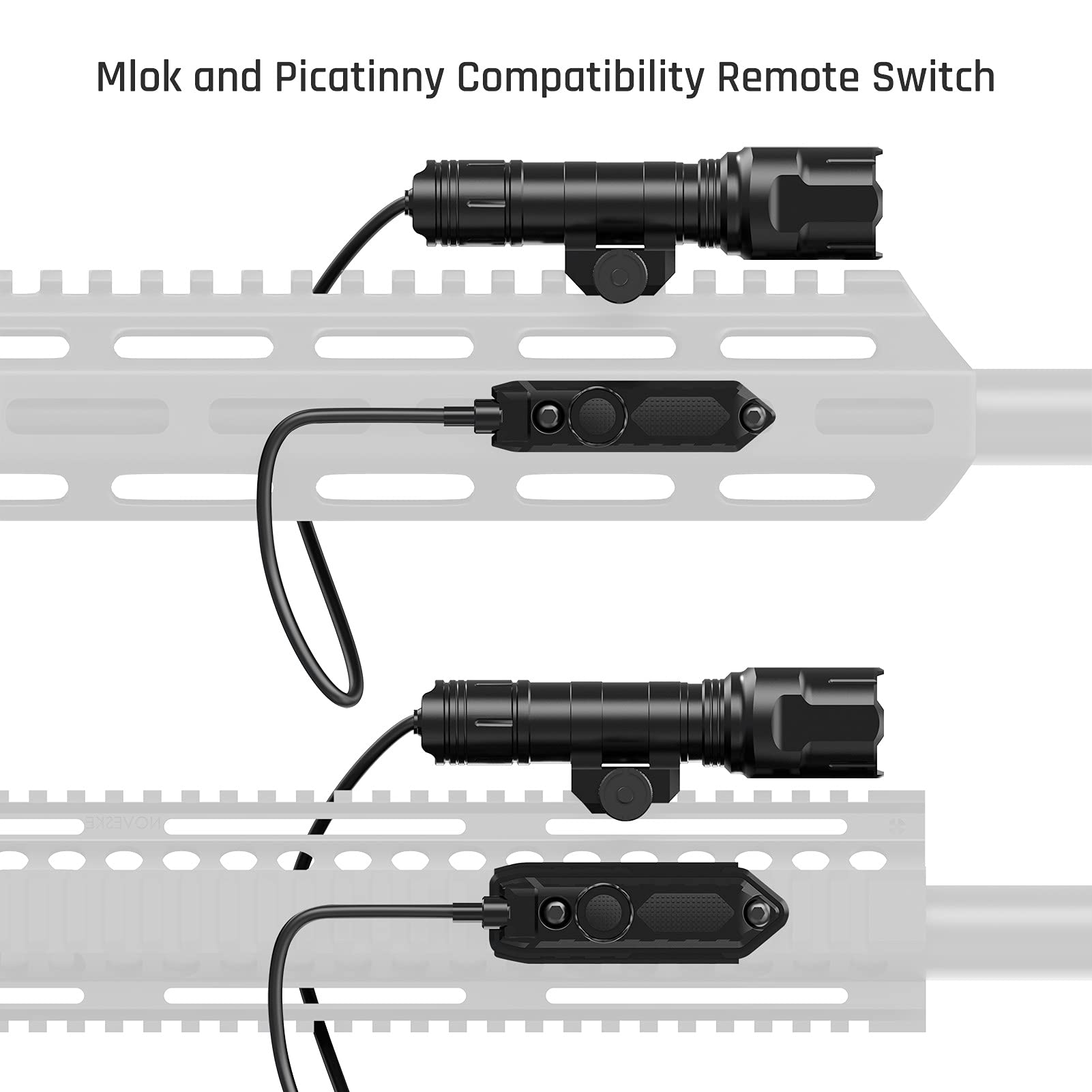 Feyachi WL25 Professional Tactical Flashlight 1200 Lumen LED Weapon