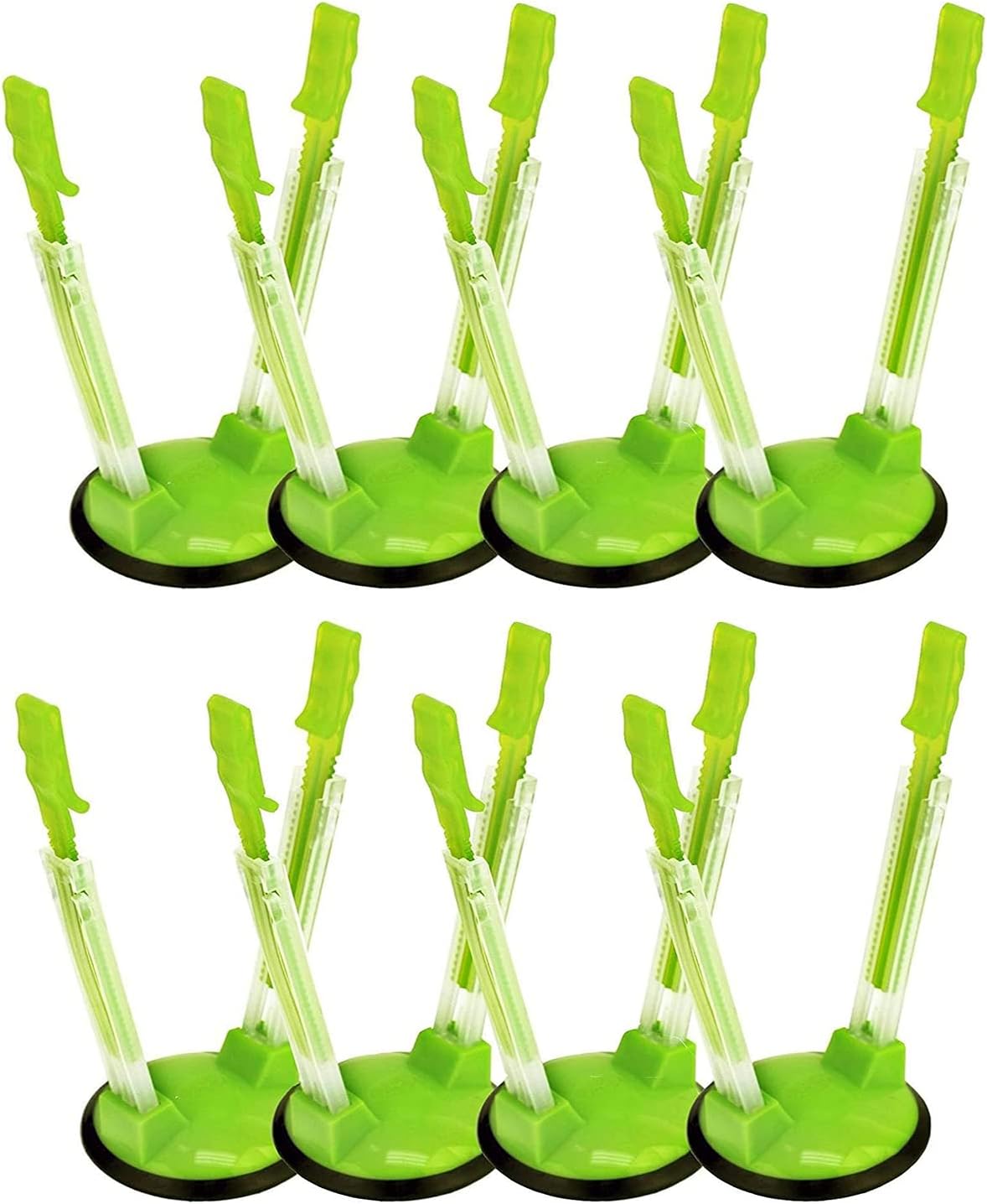 YAMA Racks Bag Holders, 8 Pack HandsFree Clip Plastic Food Storage Bag