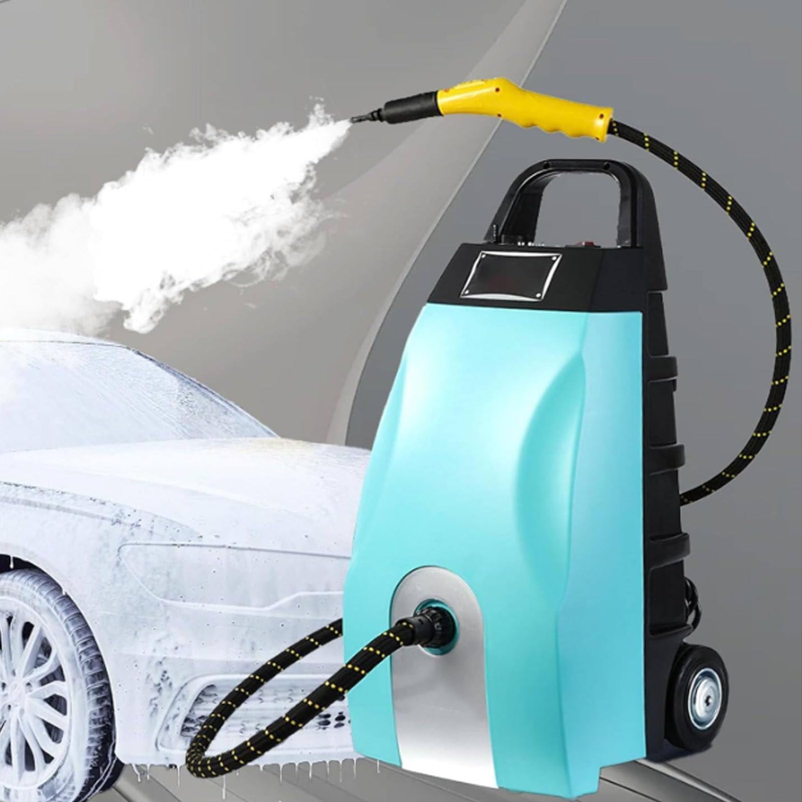 Hydravex Commercial Steam Cleaner, 3.5L Tank, 230°F High Temp Steam, 3000W High Pressure Steam Washer Jet Washer for Auto Detailing & Kitchen Cleaning, for Grime, Grease Removal Blue